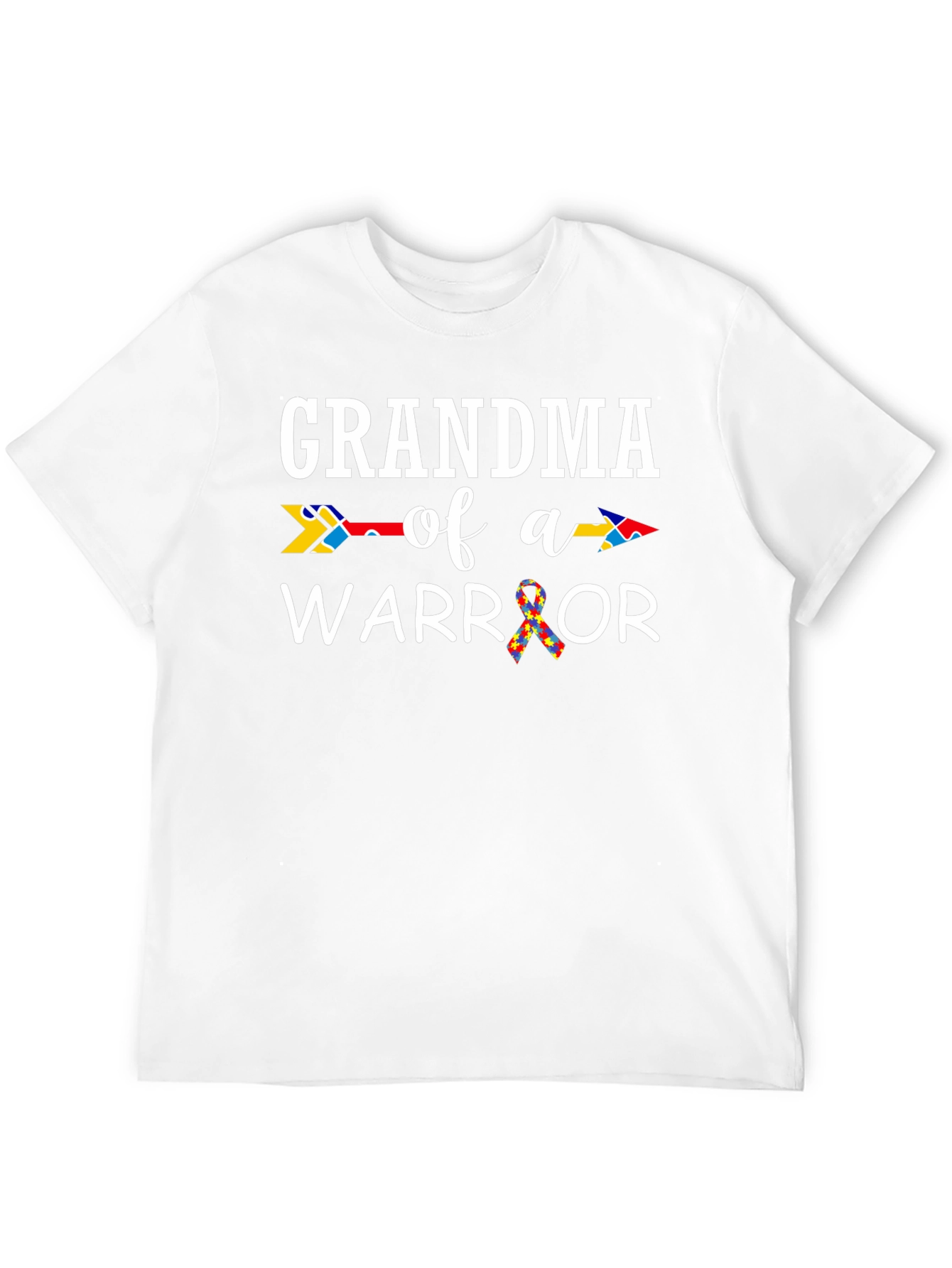 Grandma of a Warrior Autism Awareness T-Shirt