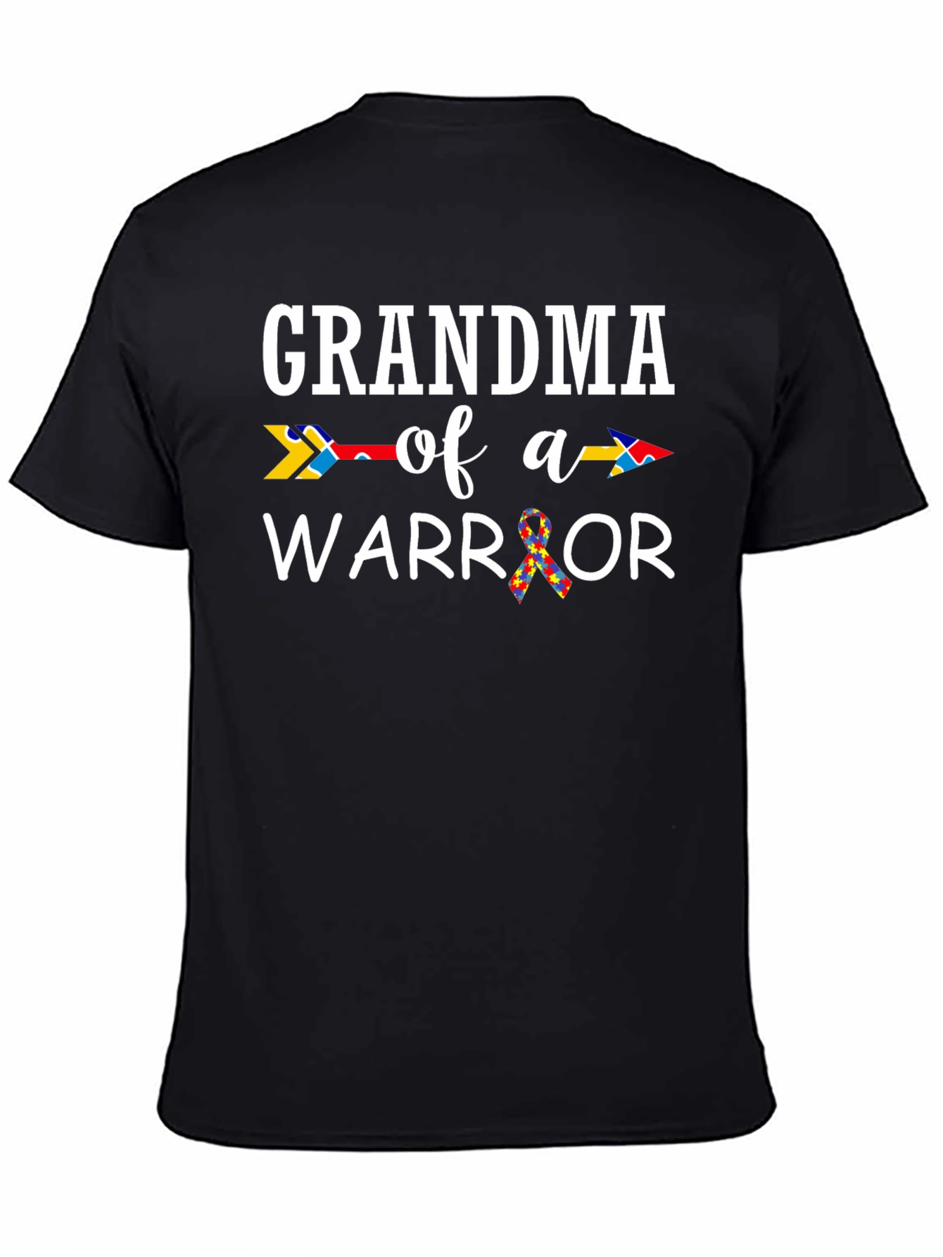 Grandma of a Warrior Autism Awareness T-Shirt