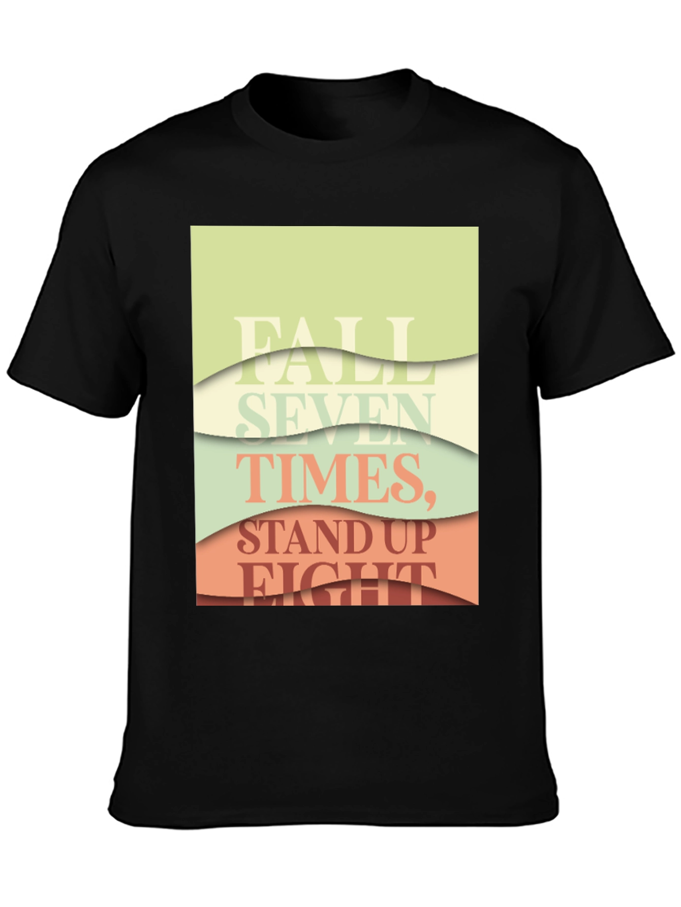 Inspirational Layered Text T-Shirt