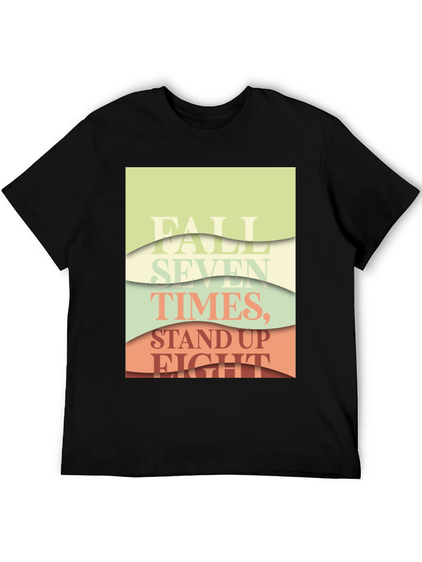Inspirational Layered Text T-Shirt