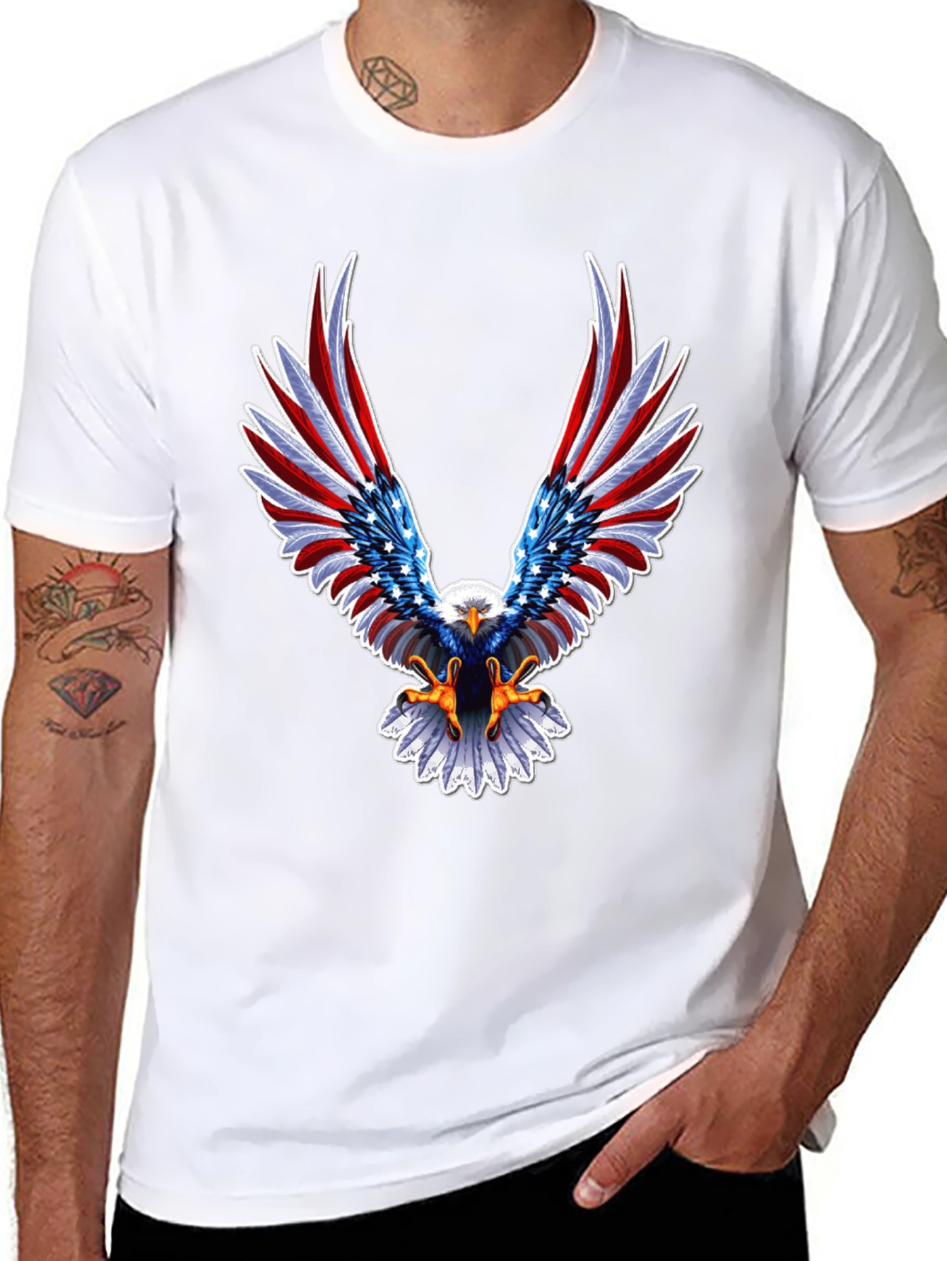American Eagle Patriotic Graphic T-Shirt