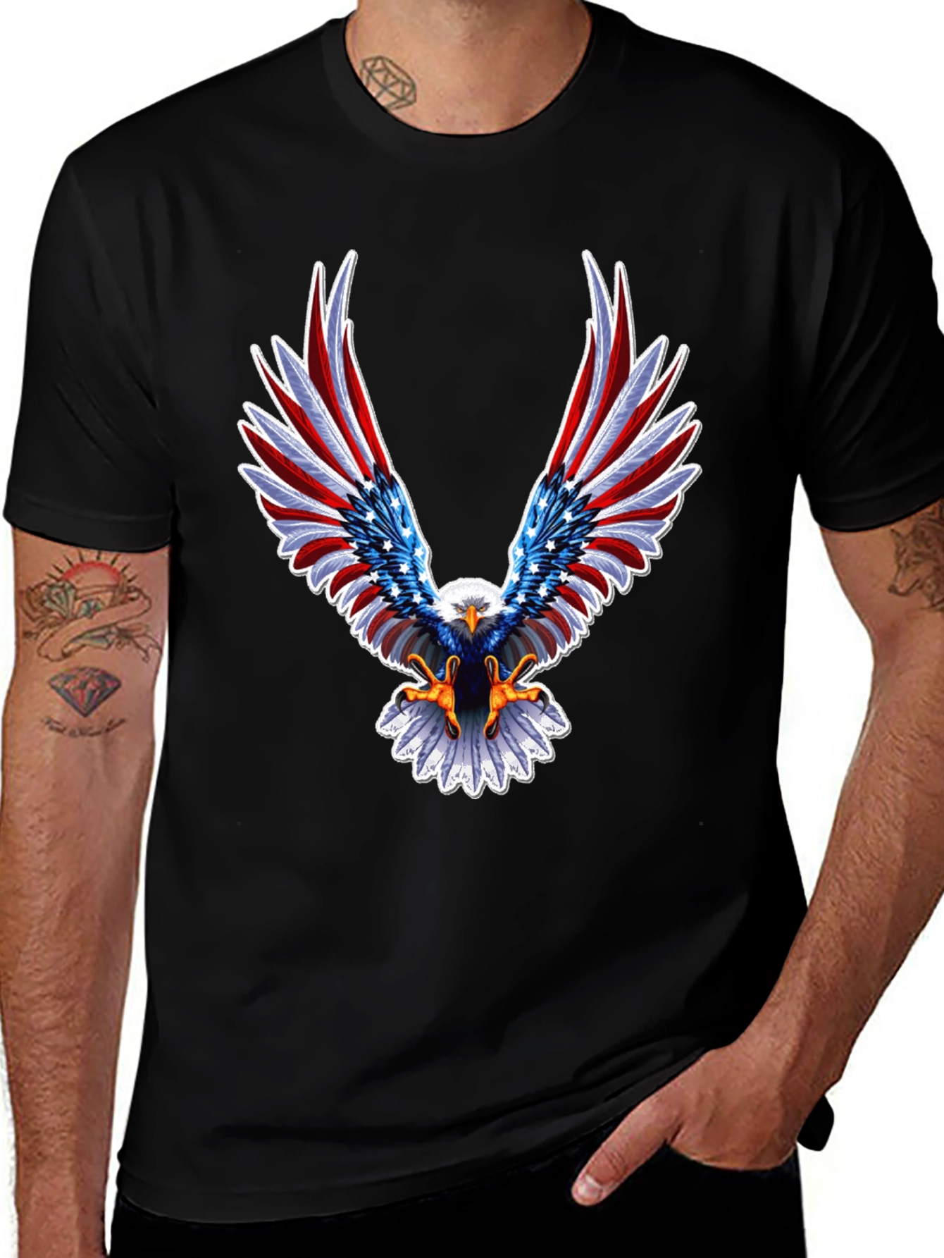 American Eagle Patriotic Graphic T-Shirt