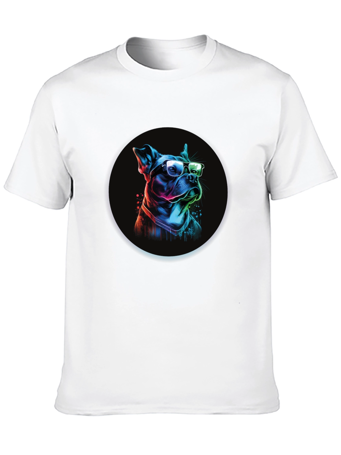 Dog with Glasses Graphic Tee