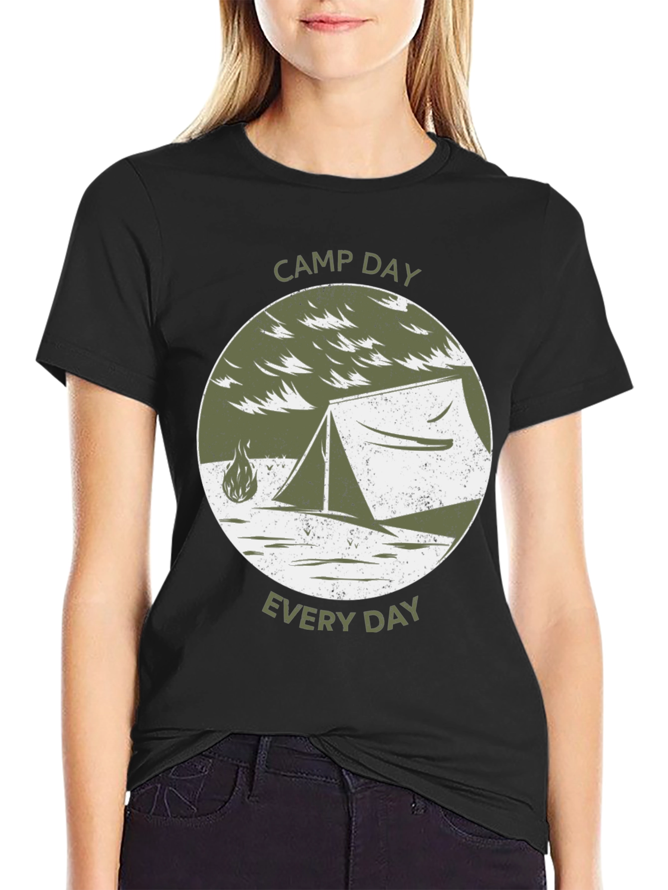 Camp Day Everyday T-Shirt Camping Tent Tee