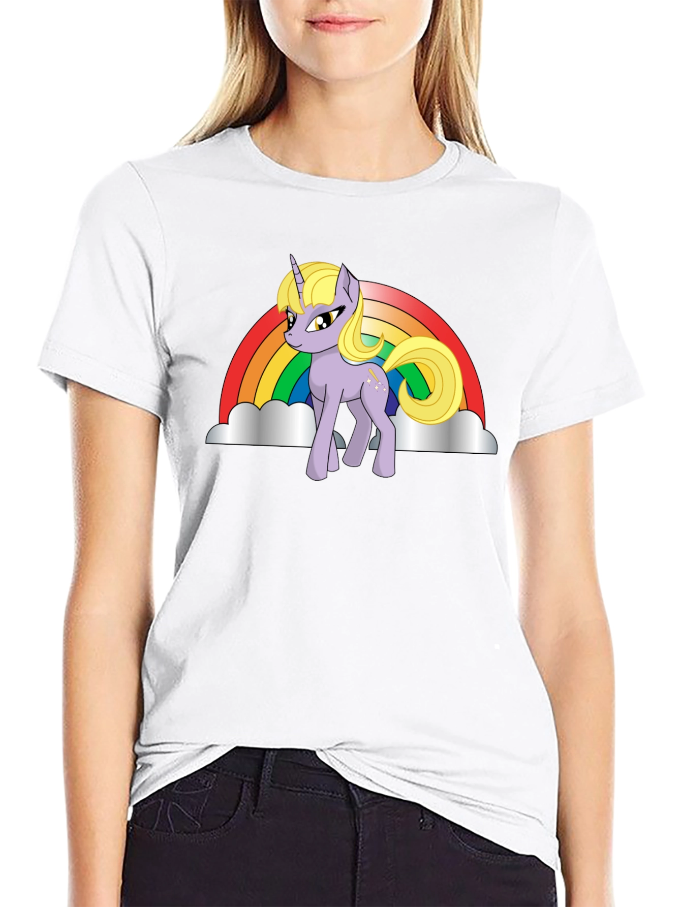 Unicorn Rainbow Graphic T-Shirt