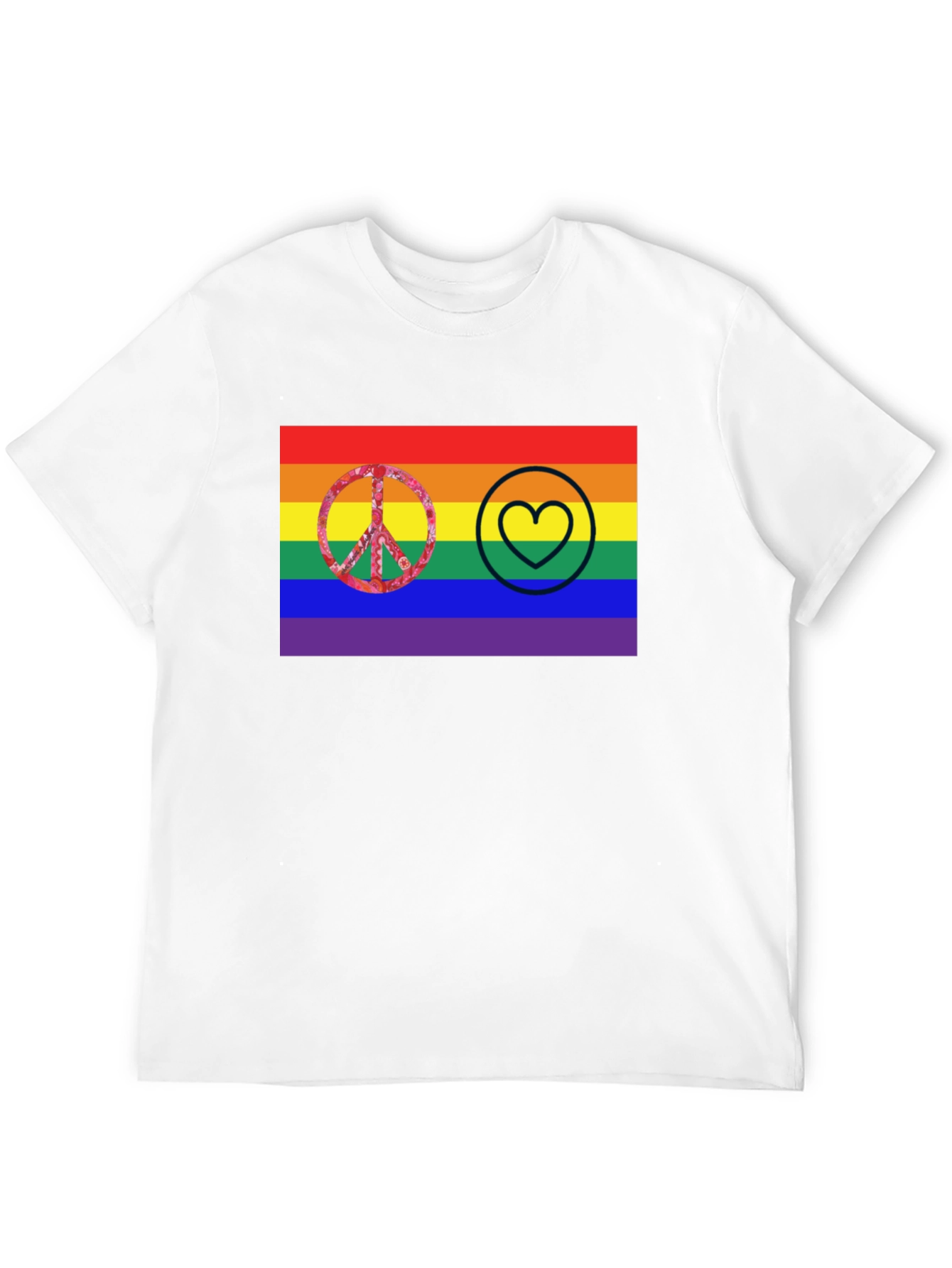 Pride Peace and Love Graphic Tee