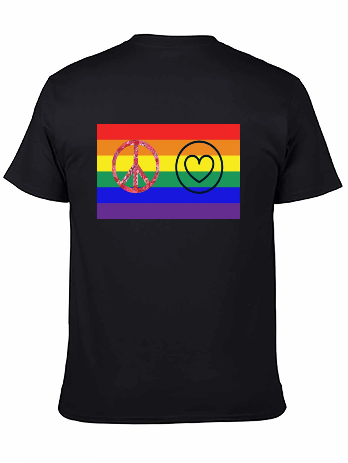 Pride Peace and Love Graphic Tee