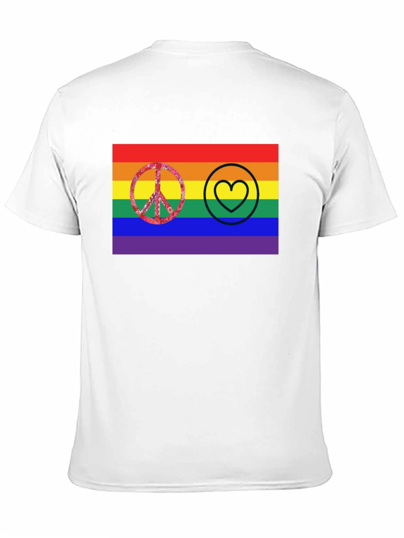 Pride Peace and Love Graphic Tee