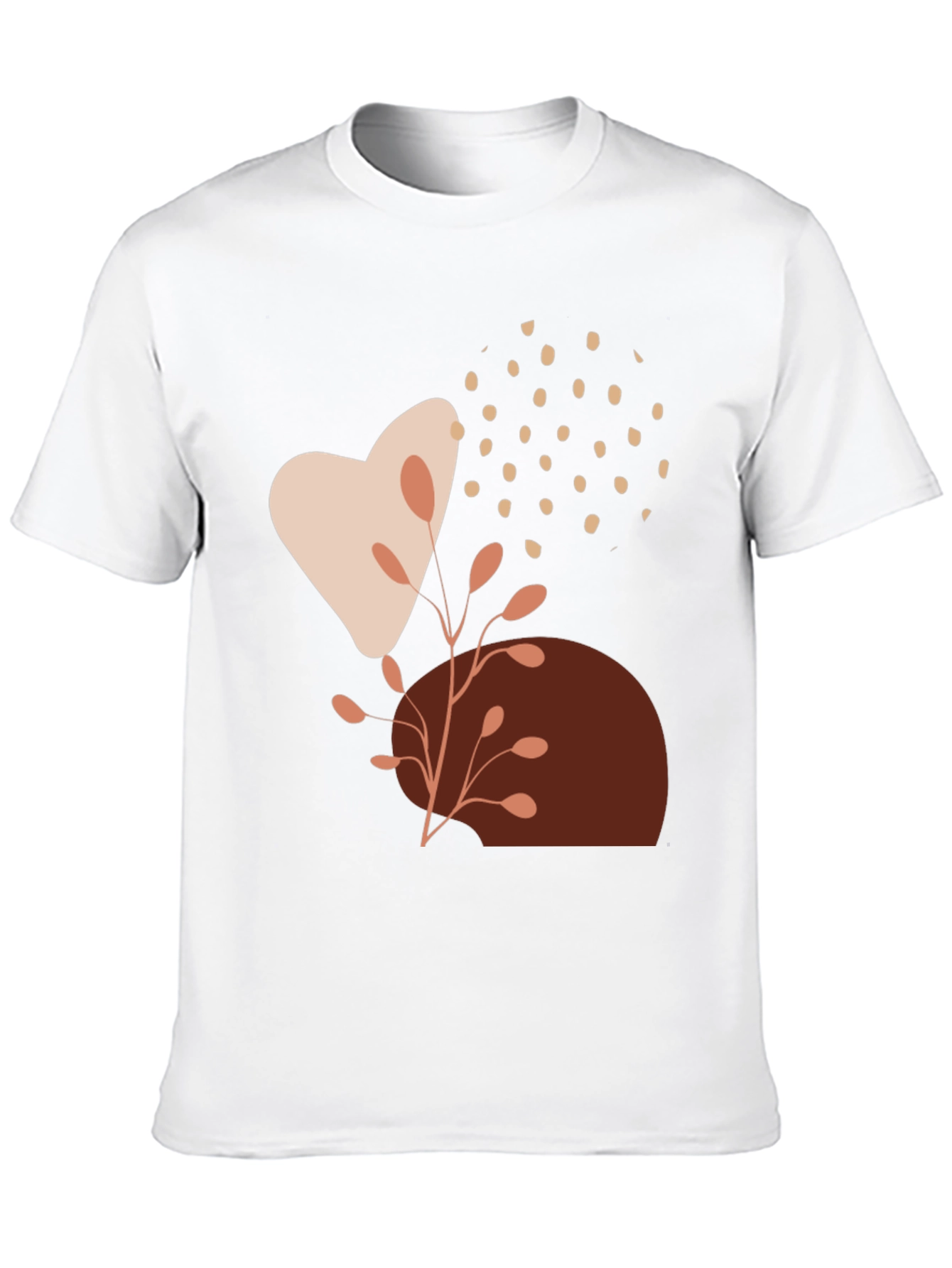 Modern Abstract Graphic Print Black T-Shirt