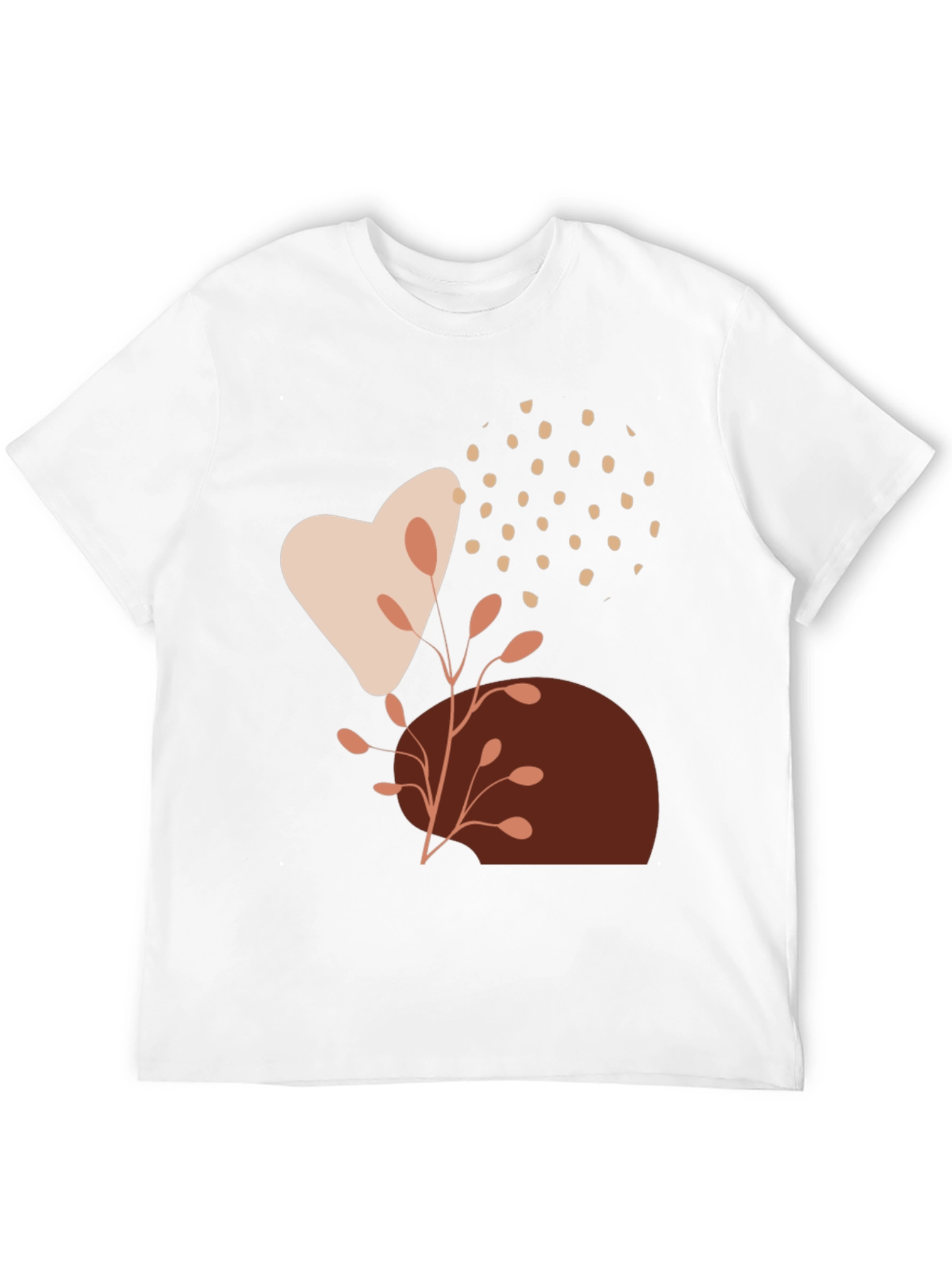 Modern Abstract Graphic Print Black T-Shirt
