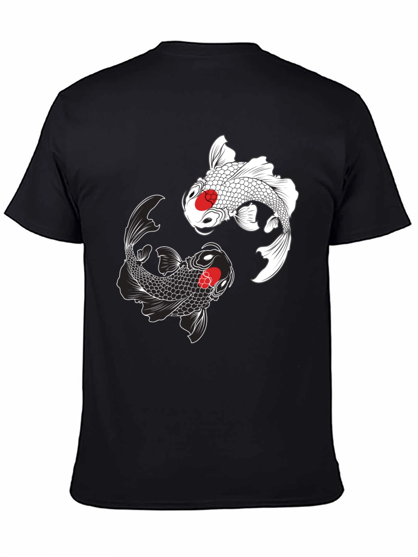 Koi Fish Yin Yang Graphic T-Shirt