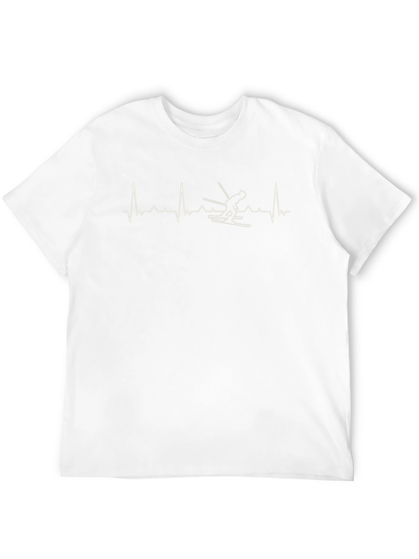 Heartbeat Skiing T-Shirt - Black