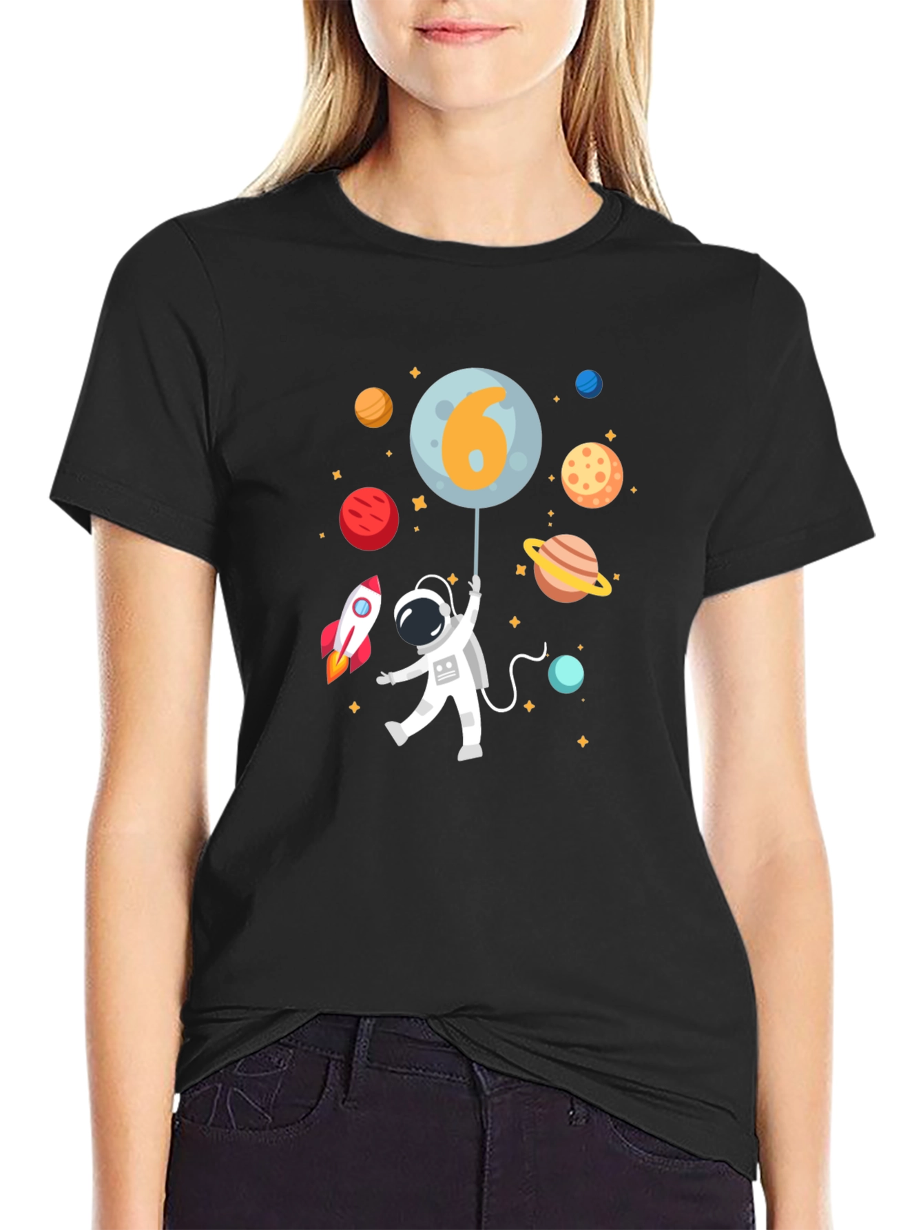 Astronaut 6th Birthday T-Shirt