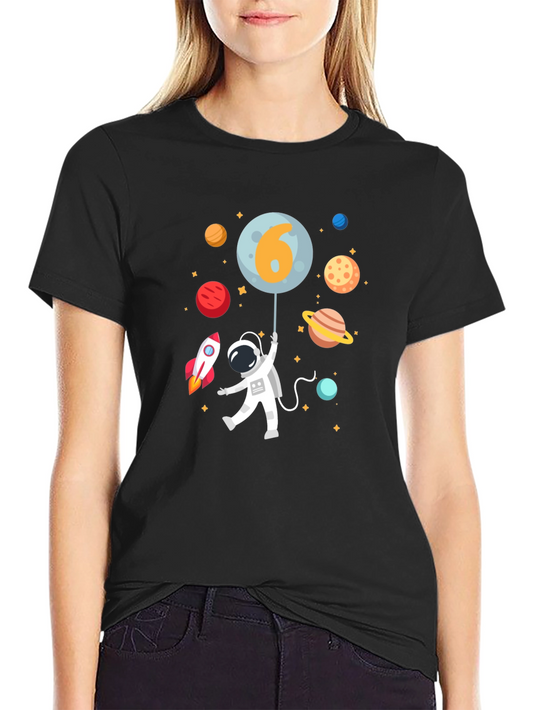 Astronaut 6th Birthday T-Shirt
