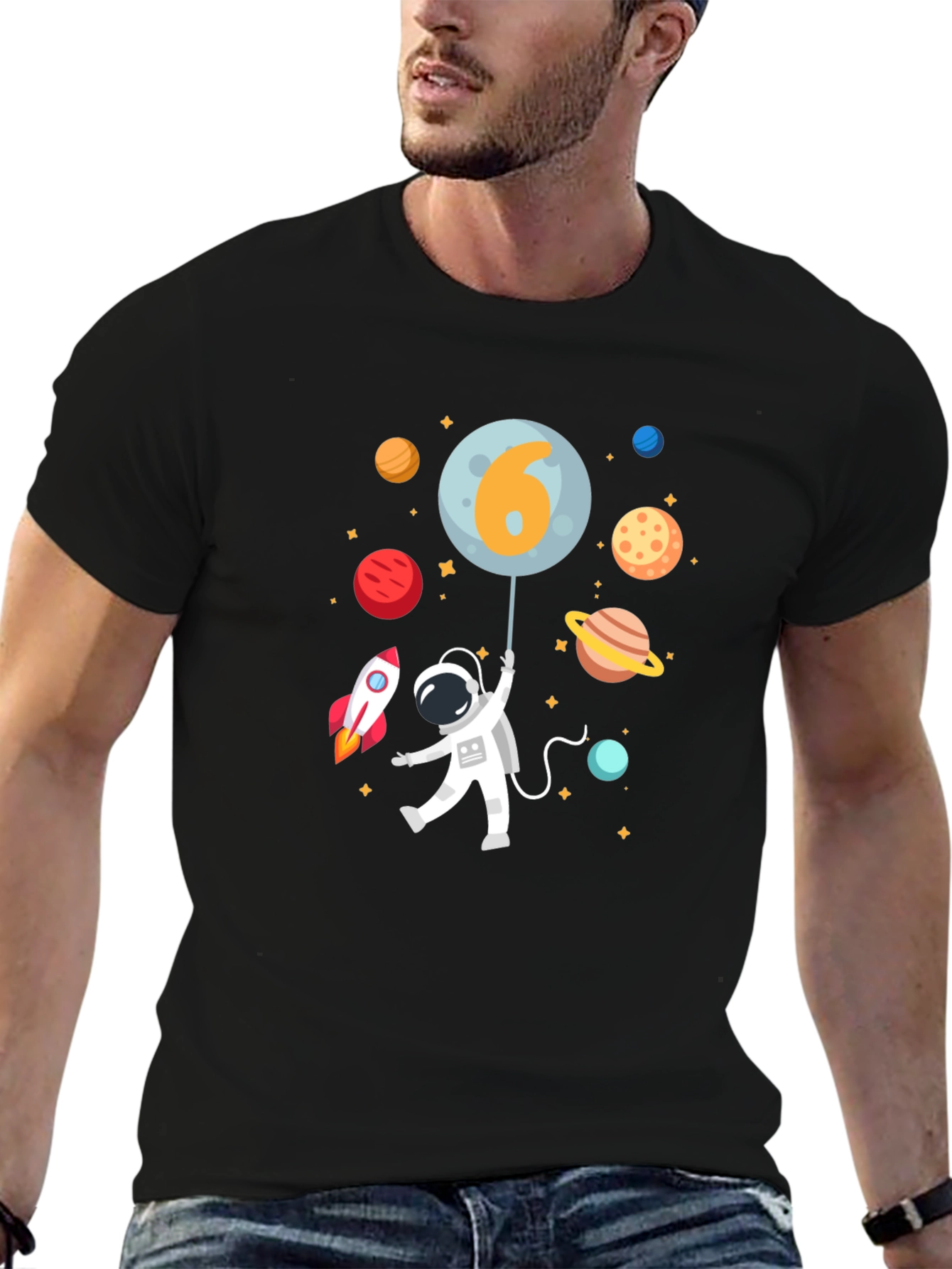 Astronaut 6th Birthday T-Shirt