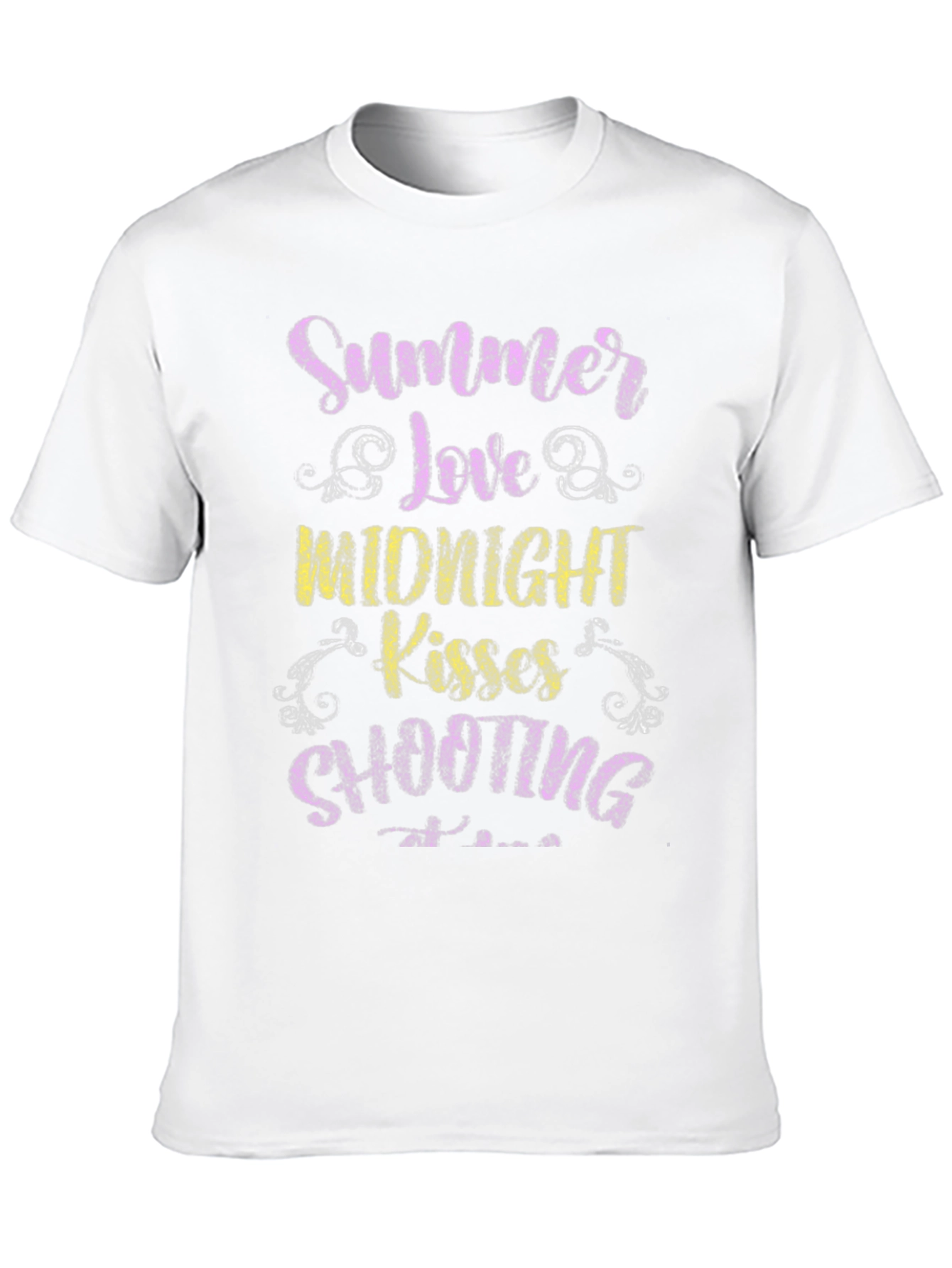 Summer Love Midnight Kisses Shooting Stars Tee