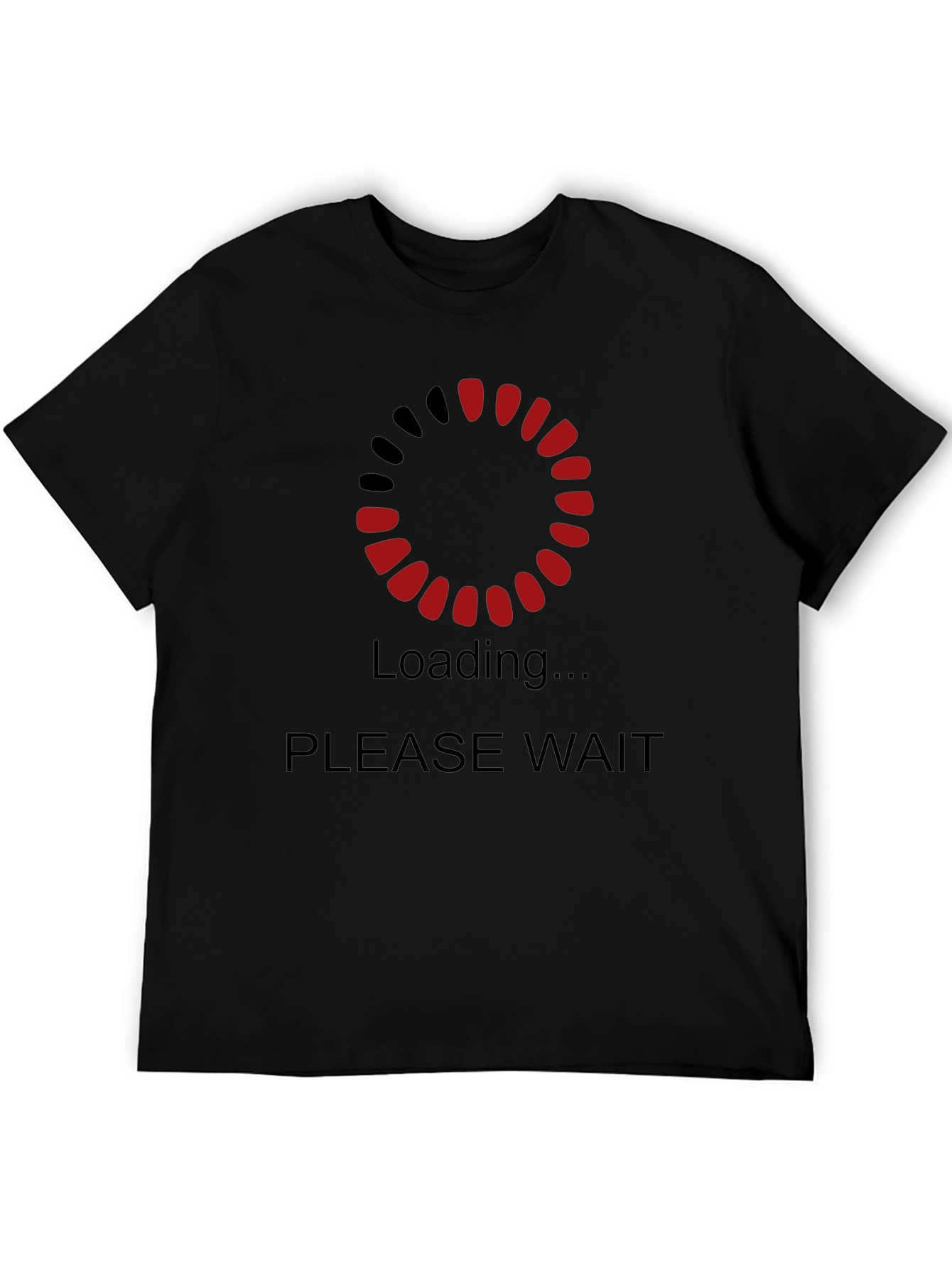 Loading Please Wait Graphic Black T-Shirt