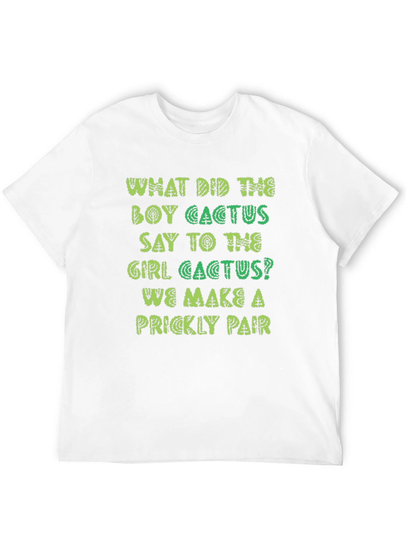 Prickly Pair Cactus Joke Graphic T-Shirt