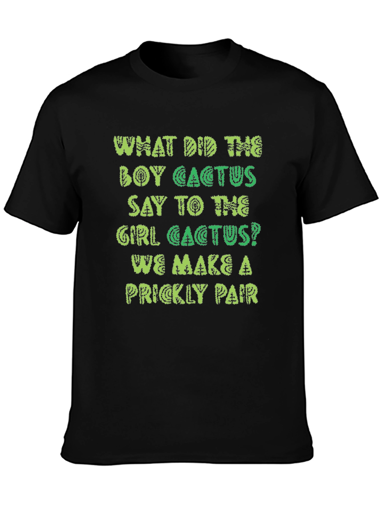 Prickly Pair Cactus Joke Graphic T-Shirt
