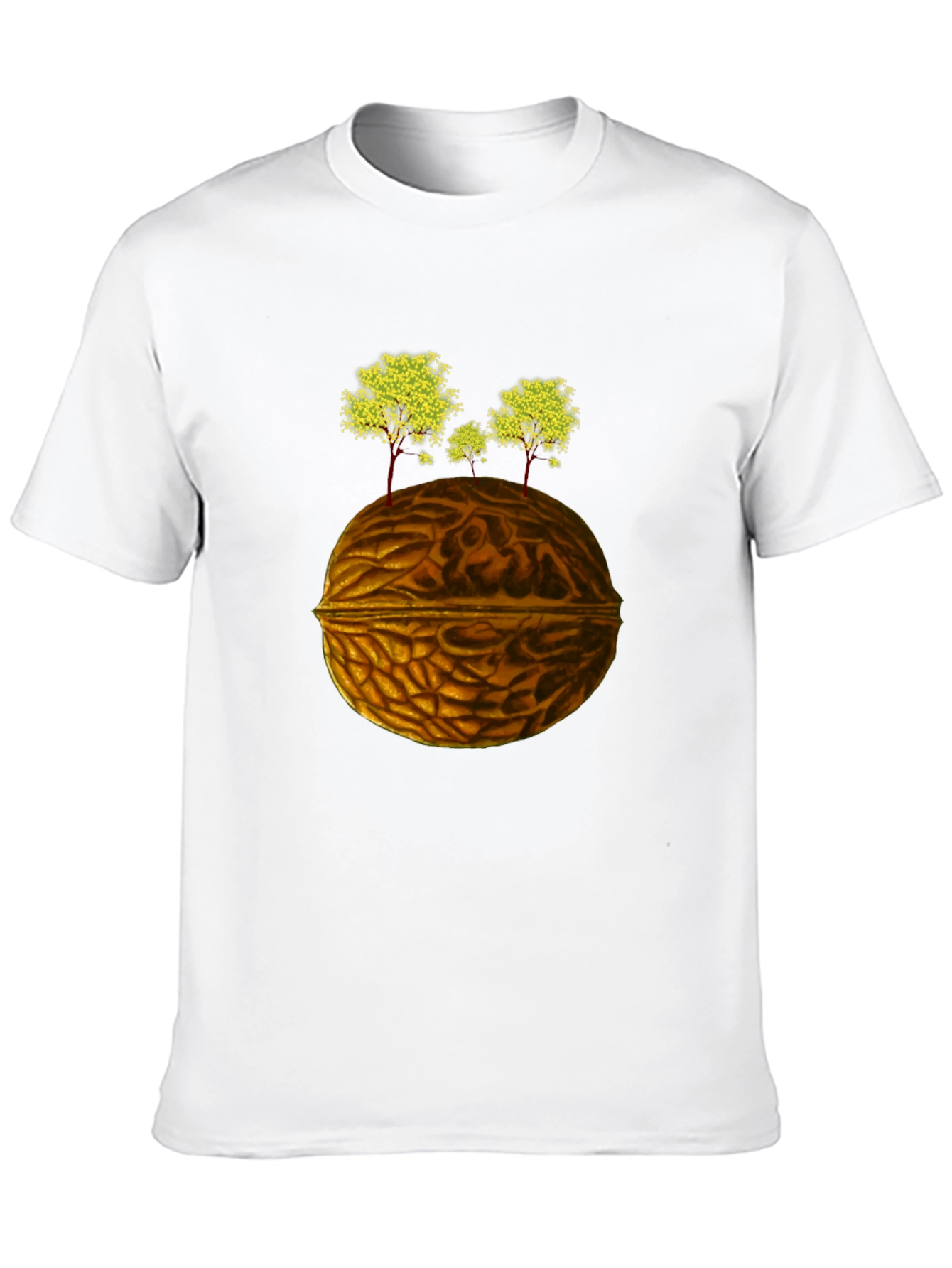 Walnut World T-Shirt - Earthy Design