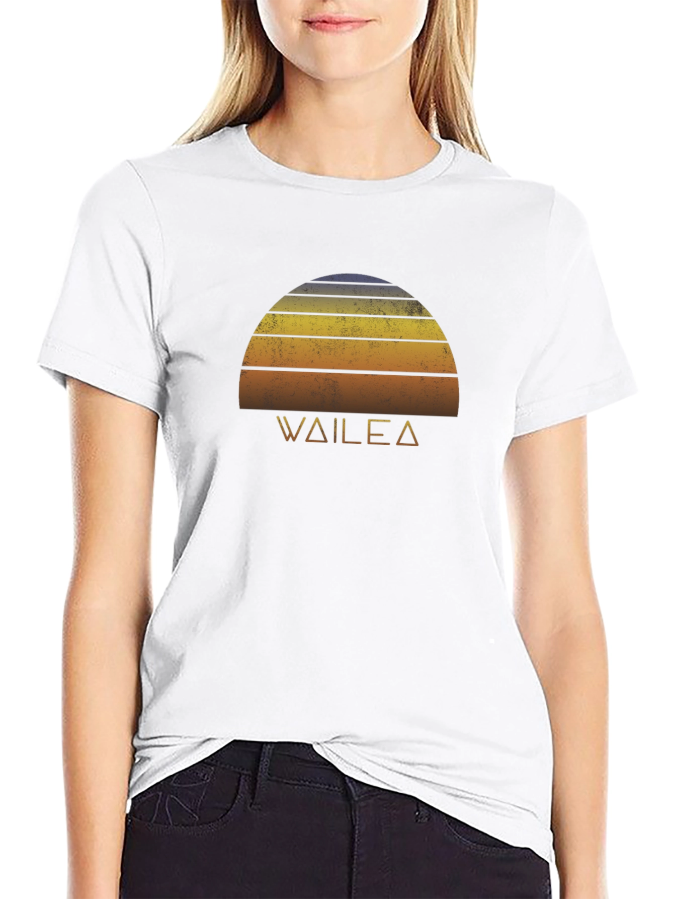 Wailea Sunset Graphic Tee - Retro Style T-Shirt