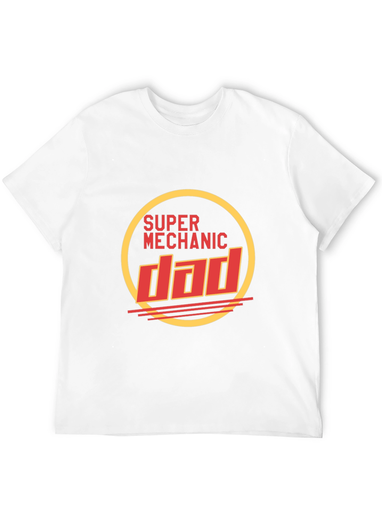 Super Mechanic Dad Black T-Shirt