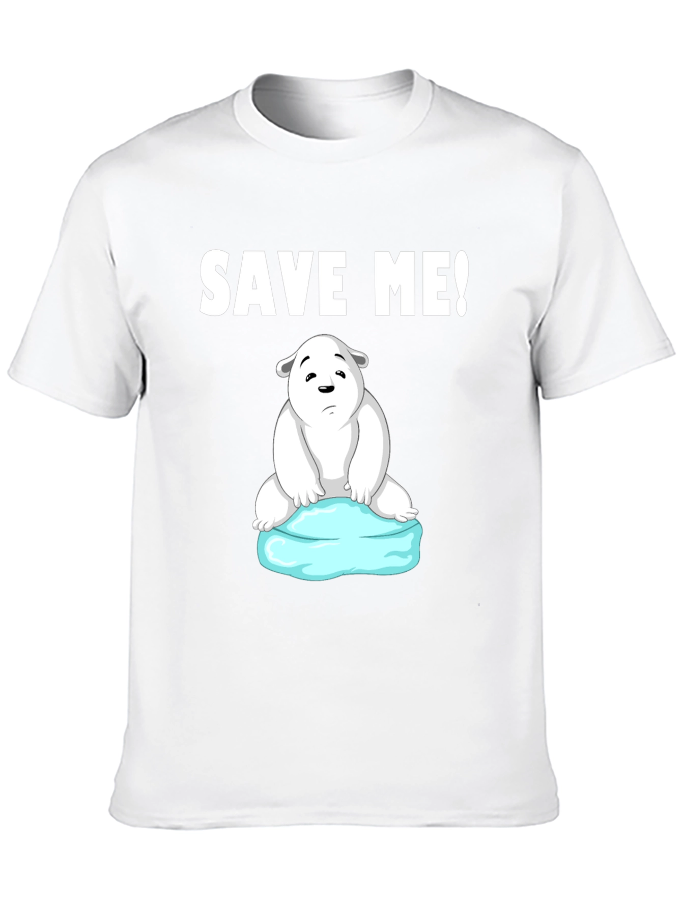 Save Me Polar Bear Graphic T-Shirt