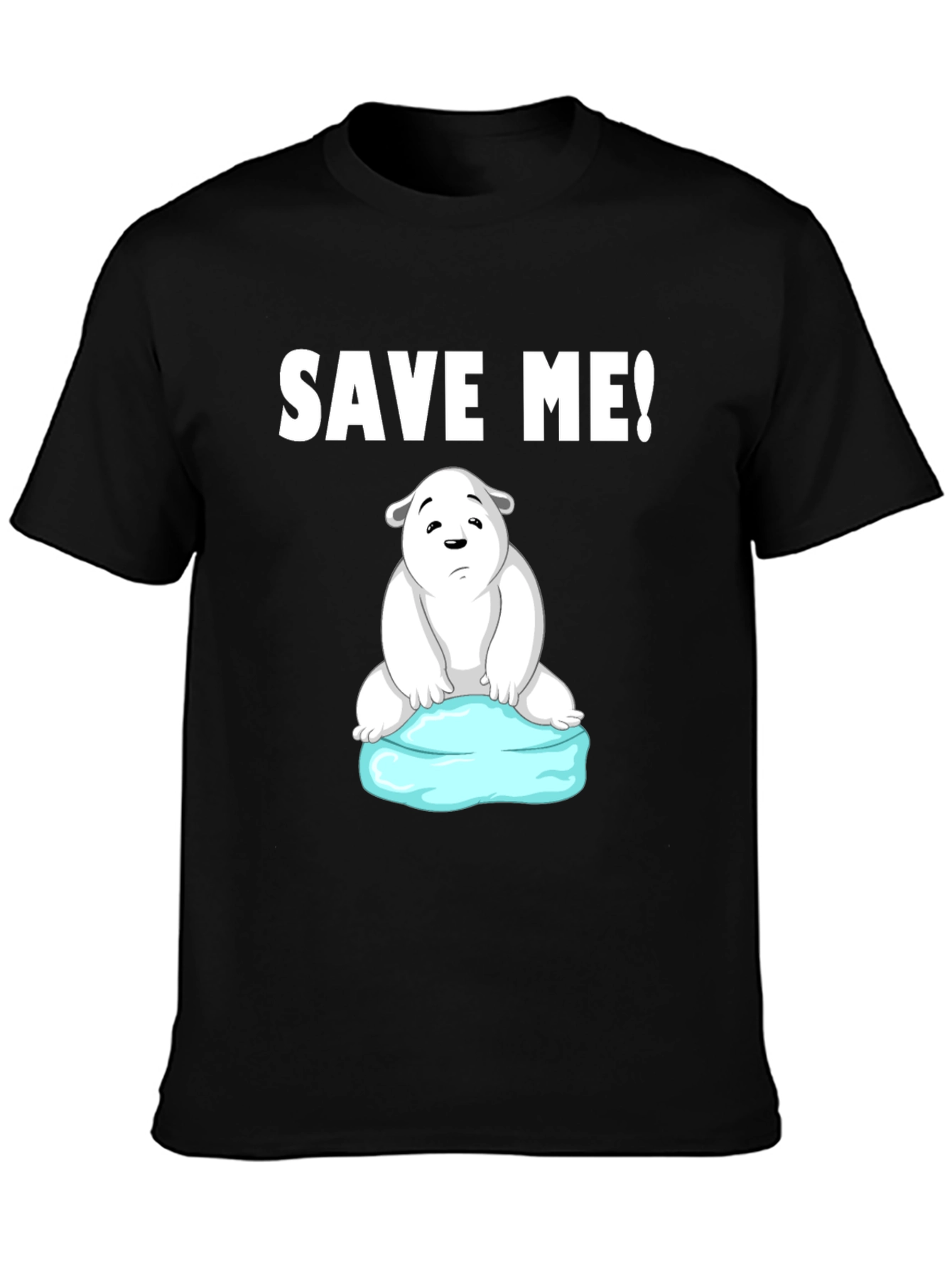 Save Me Polar Bear Graphic T-Shirt