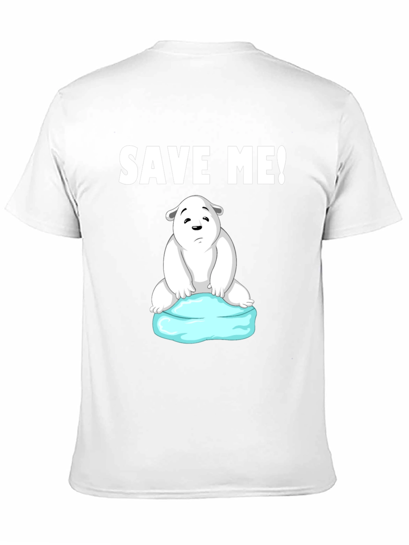 Save Me Polar Bear Graphic T-Shirt