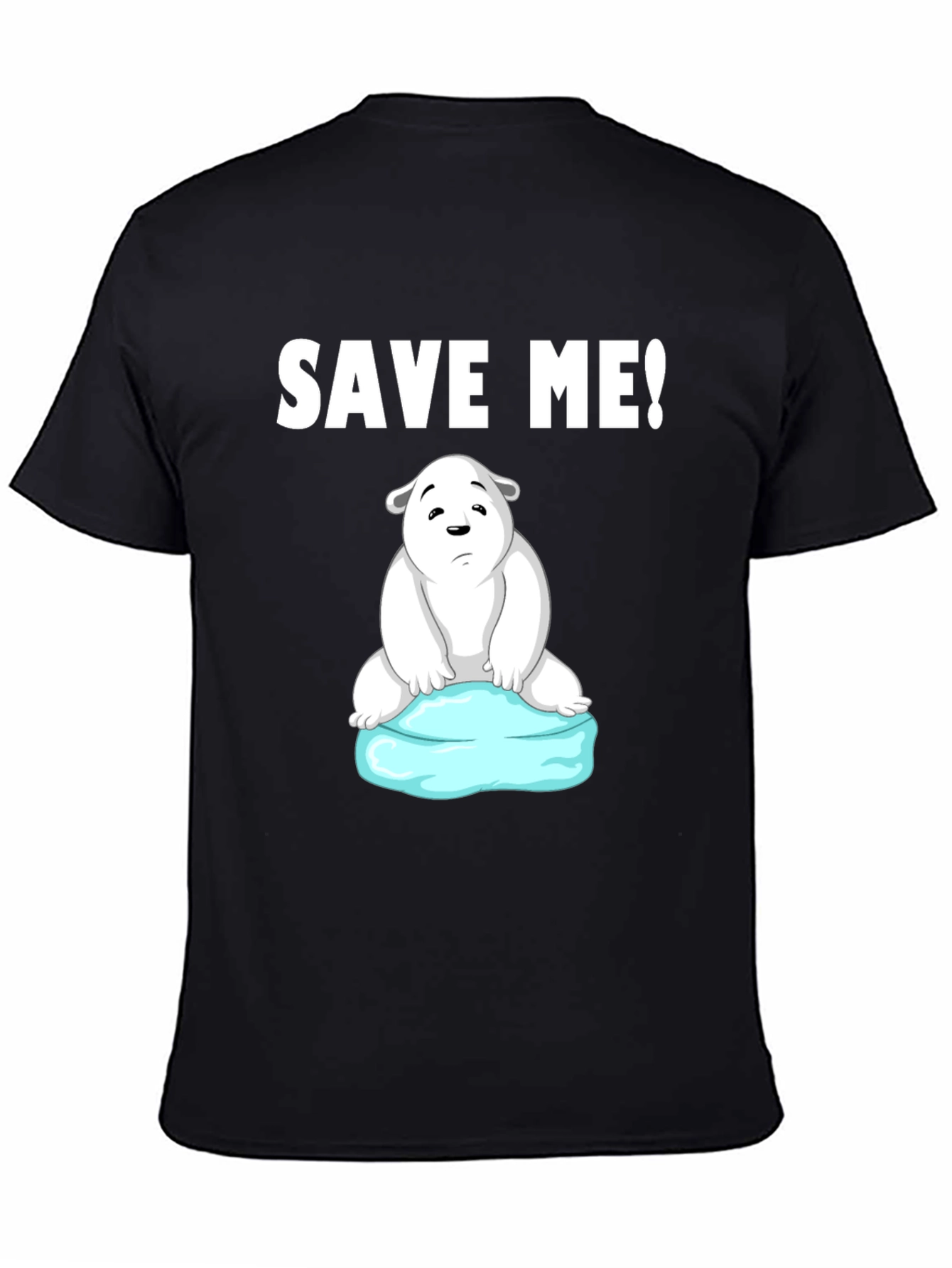 Save Me Polar Bear Graphic T-Shirt