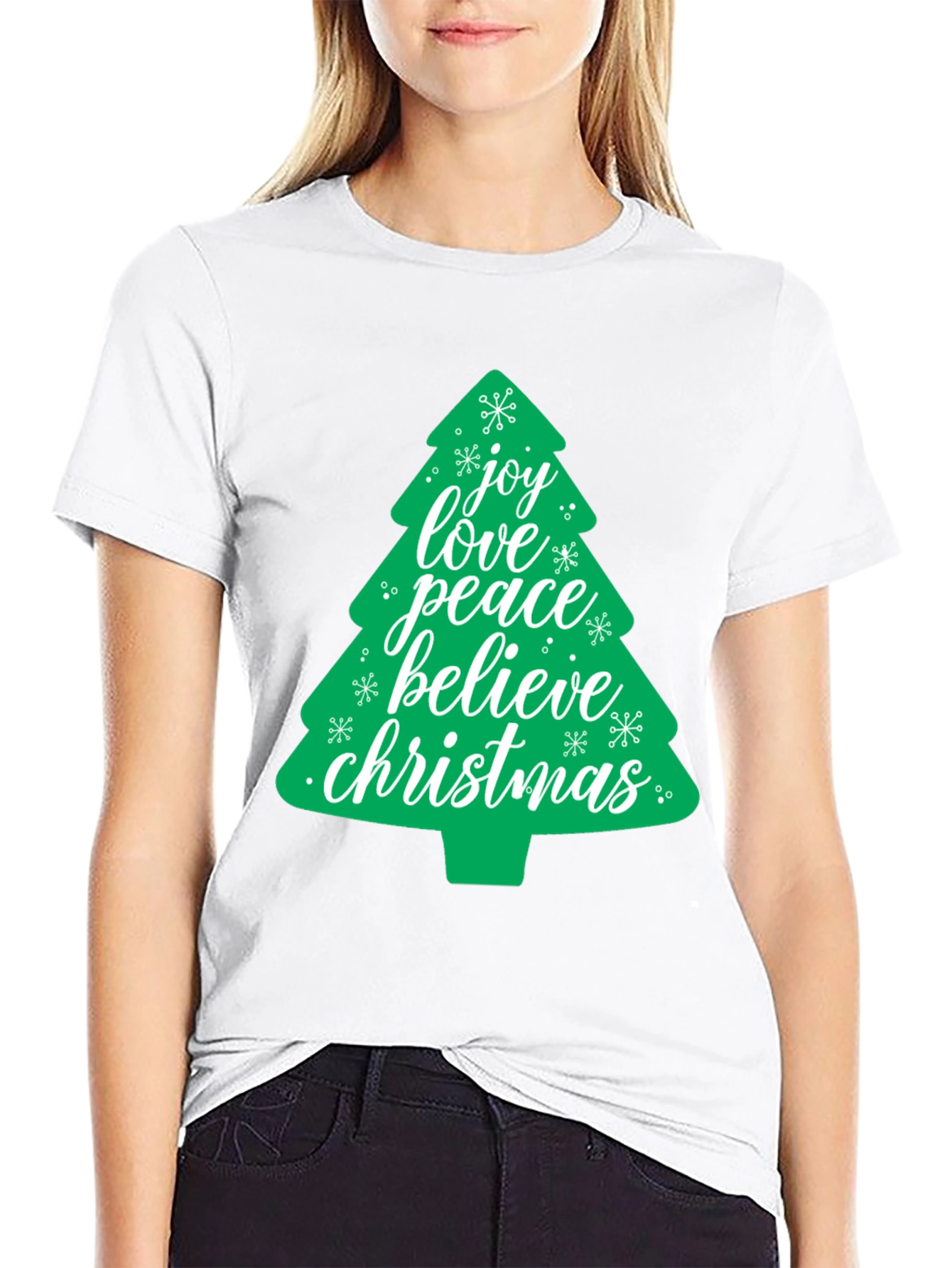 Festive Christmas Tree Graphic Tee
