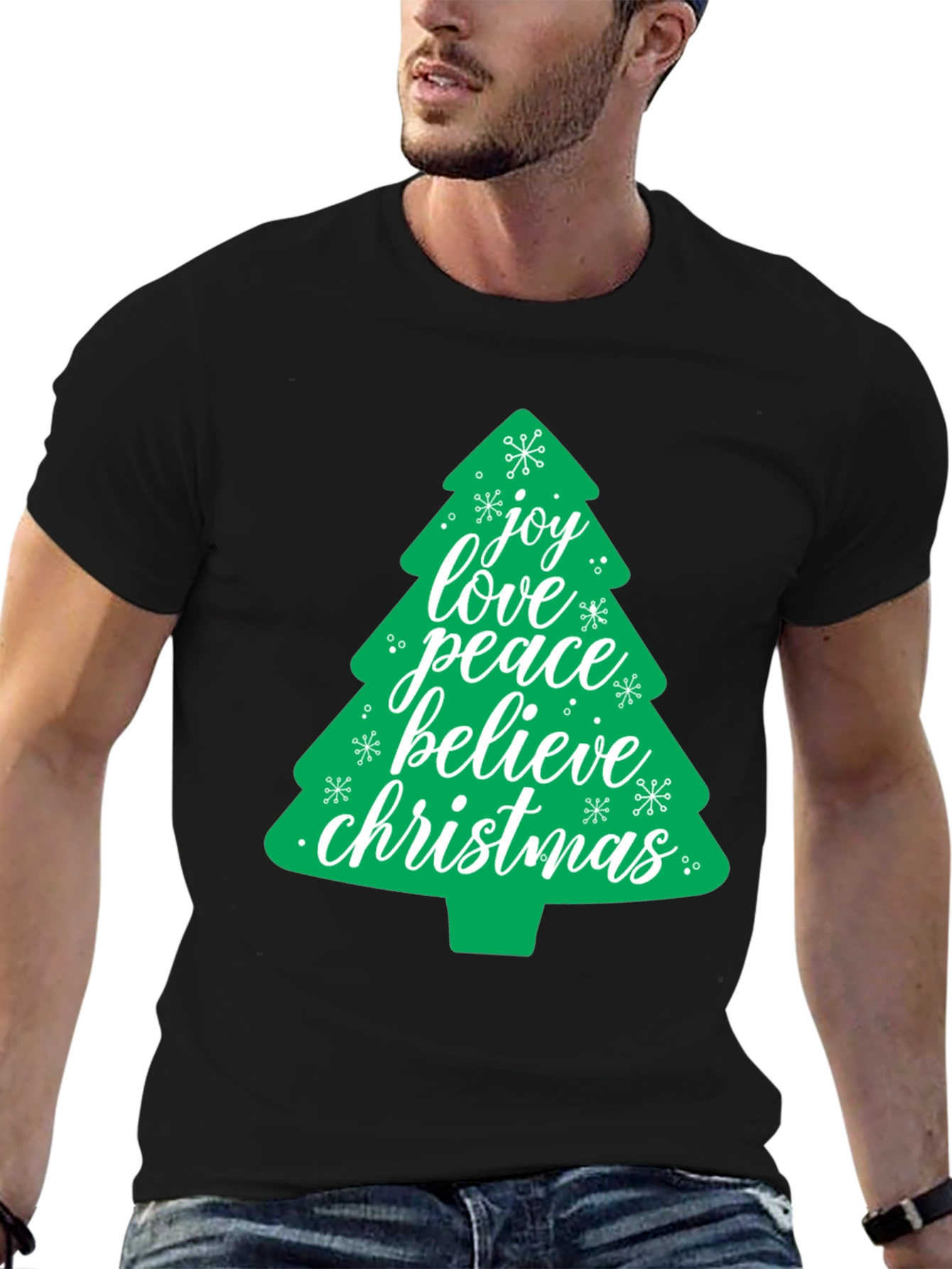 Festive Christmas Tree Graphic Tee