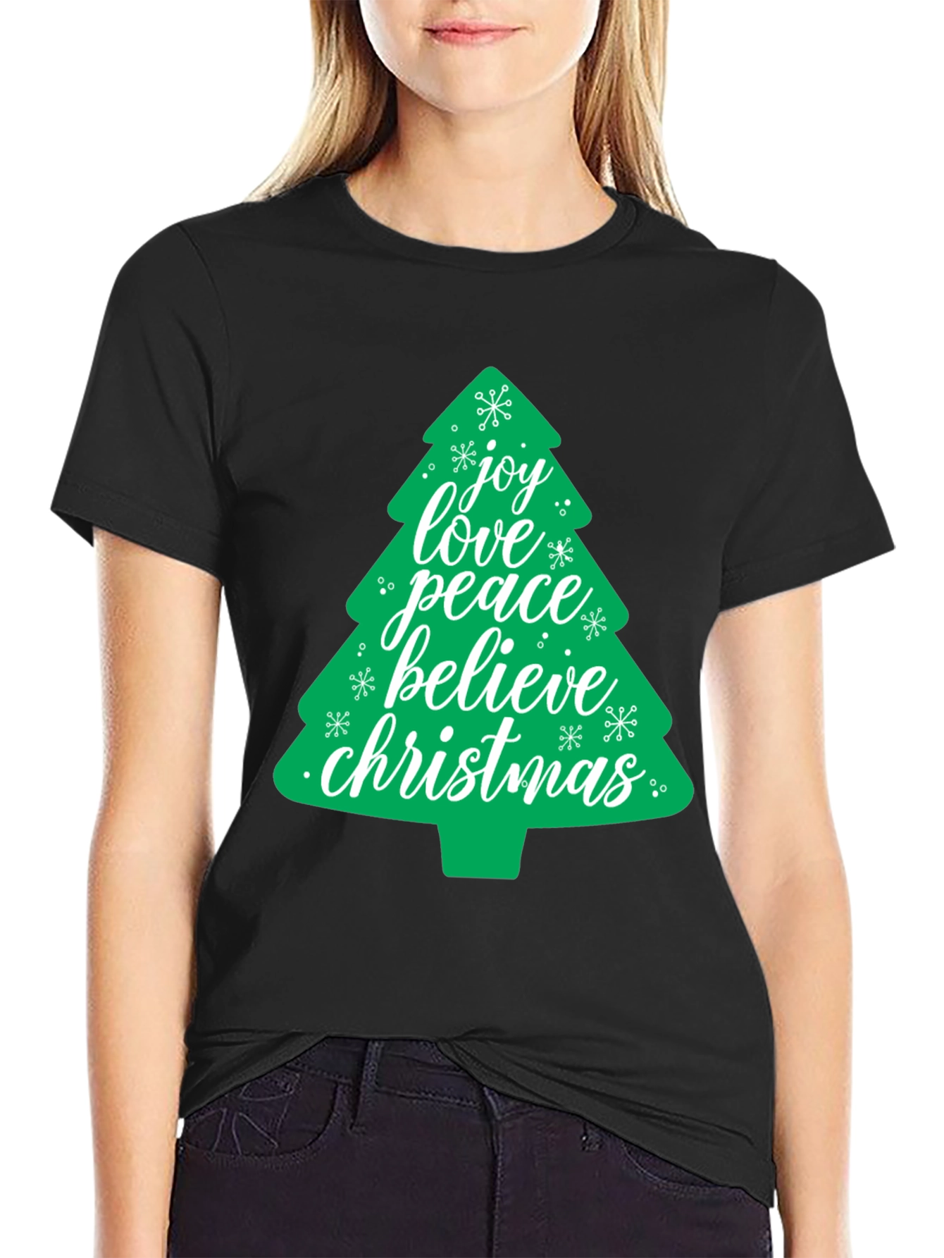 Festive Christmas Tree Graphic Tee