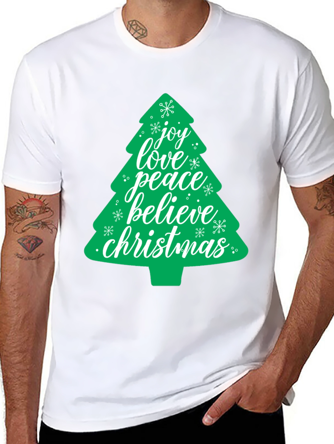 Festive Christmas Tree Graphic Tee