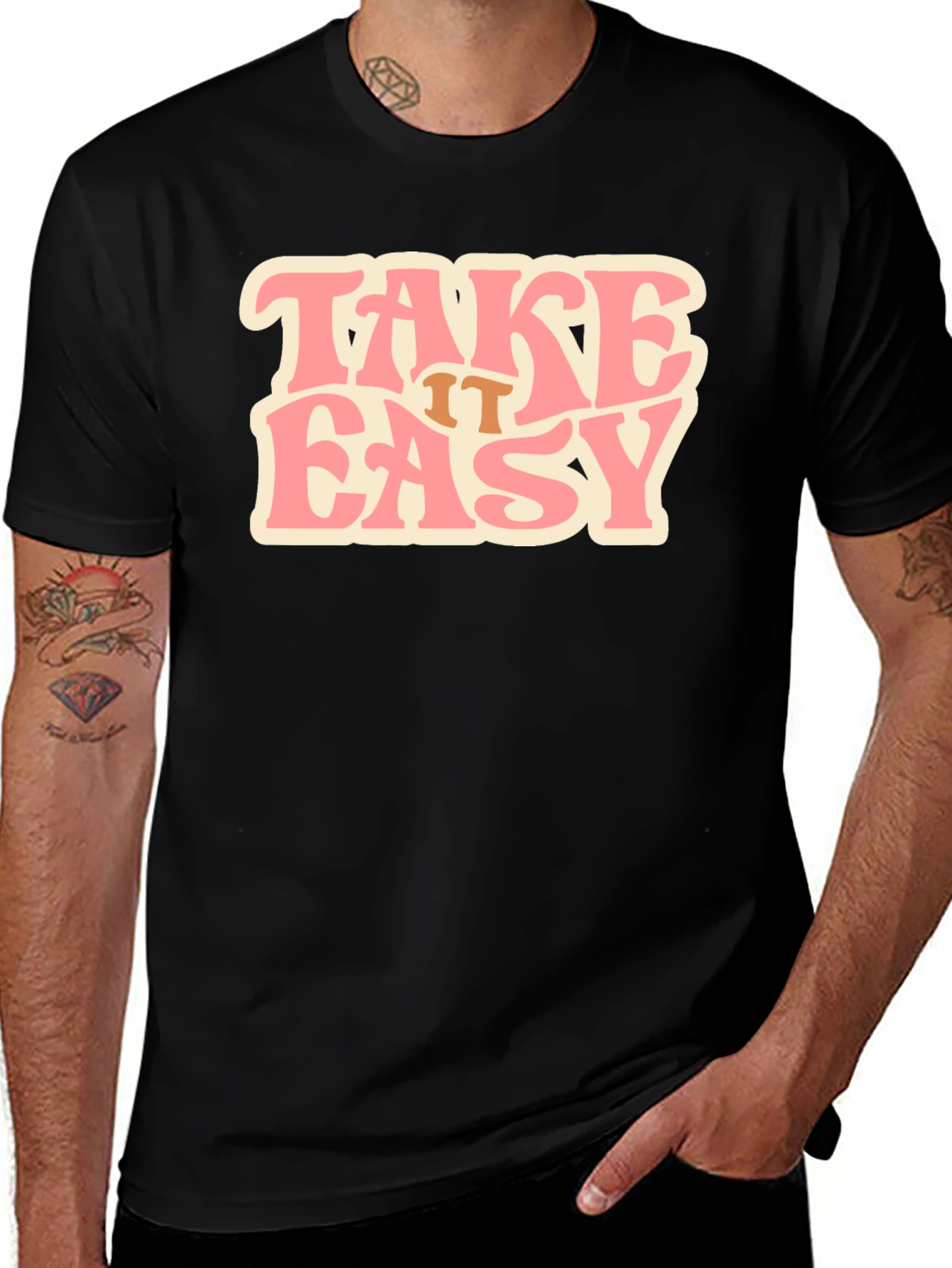 Take it Easy Black T-Shirt