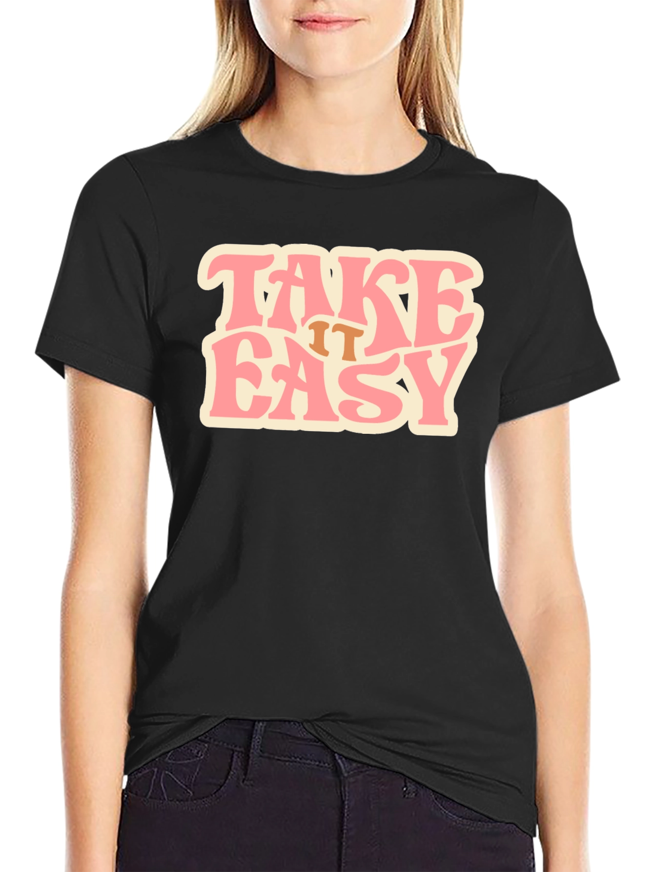 Take it Easy Black T-Shirt