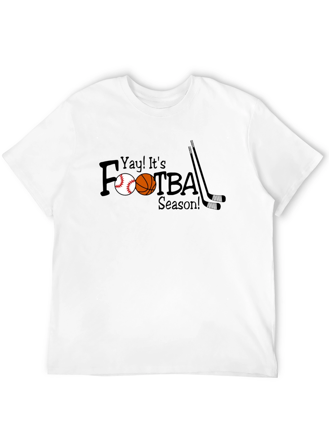 Yay Its Footba Season! Black Tee