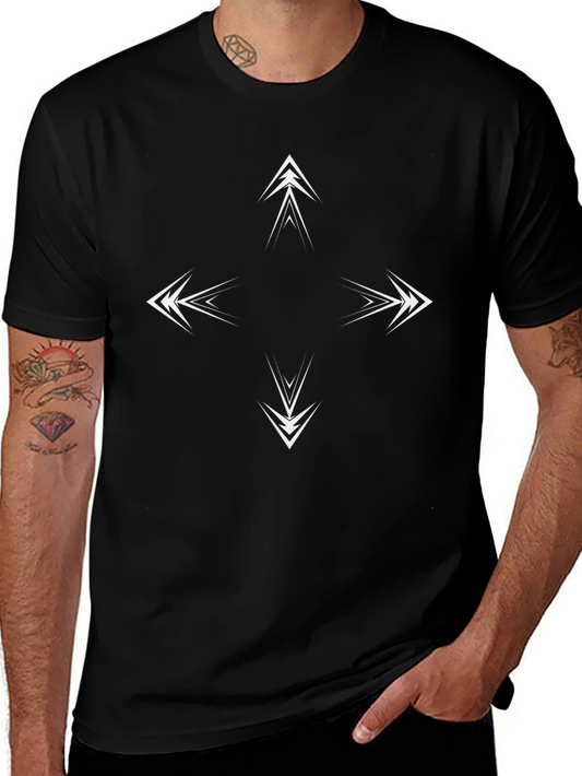 Arrow Compass Graphic Black T-Shirt