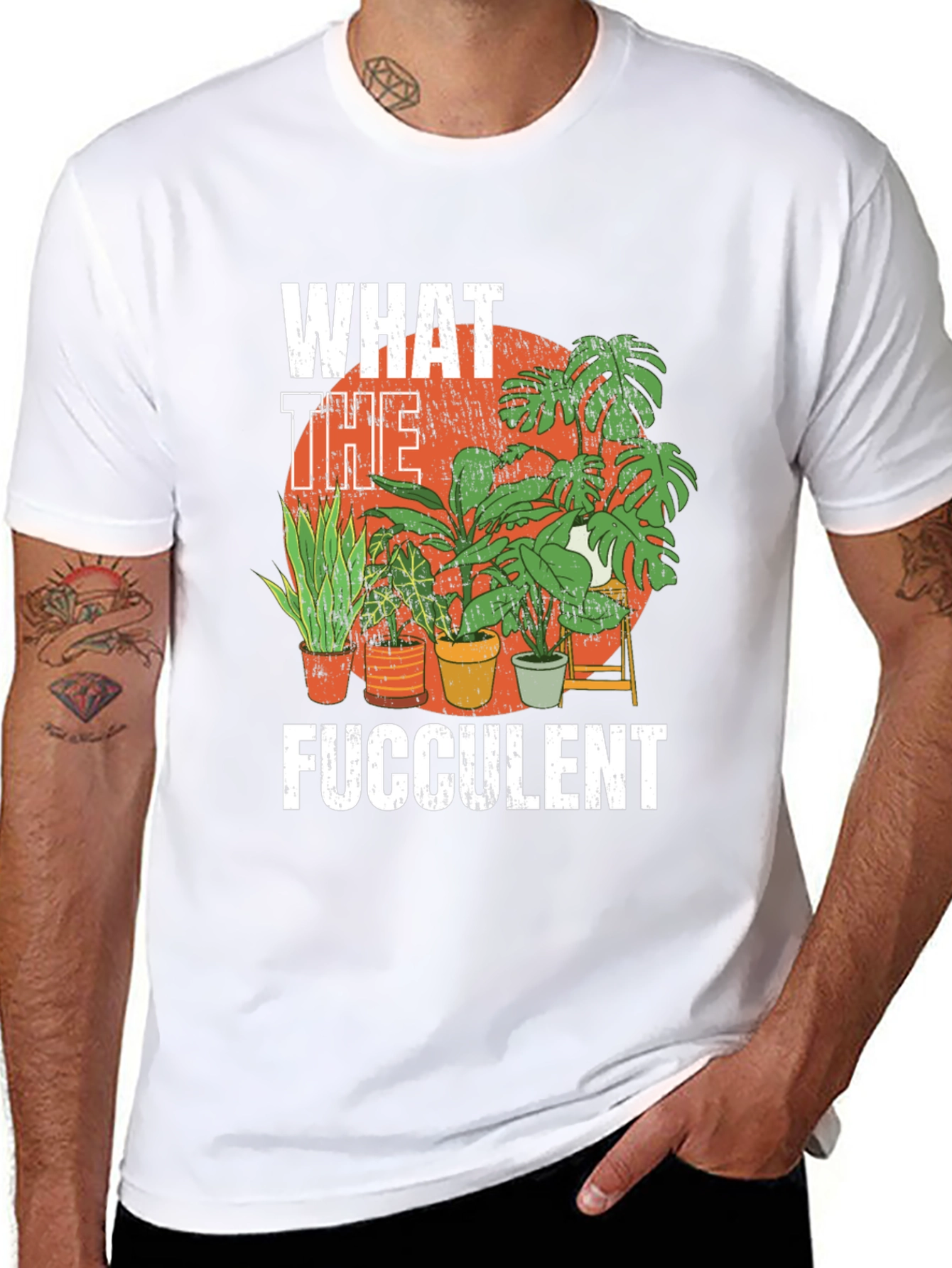 What the Fucculent Funny Plant Lover T-Shirt