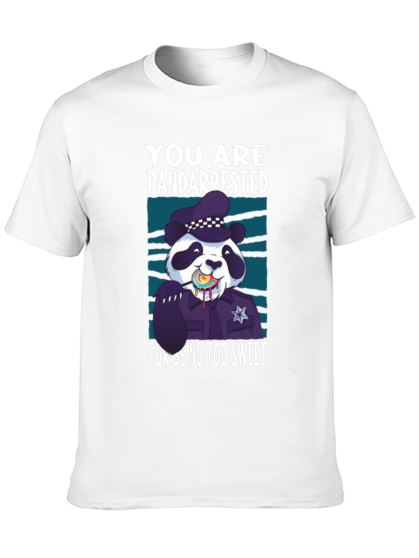 Pandarrested T-Shirt - Sweet Panda Police Design