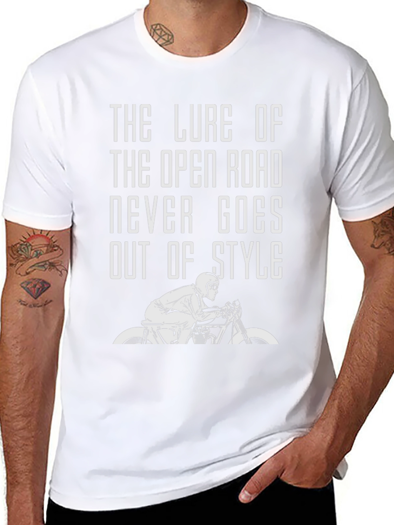 Open Road Motorcycle Graphic T-Shirt