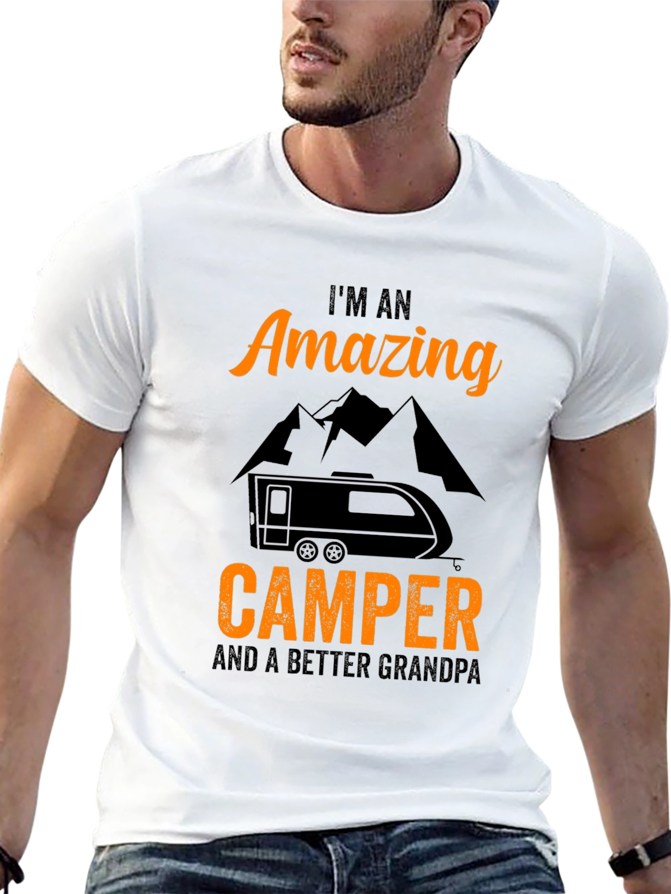 Amazing Camper Grandpa T-Shirt