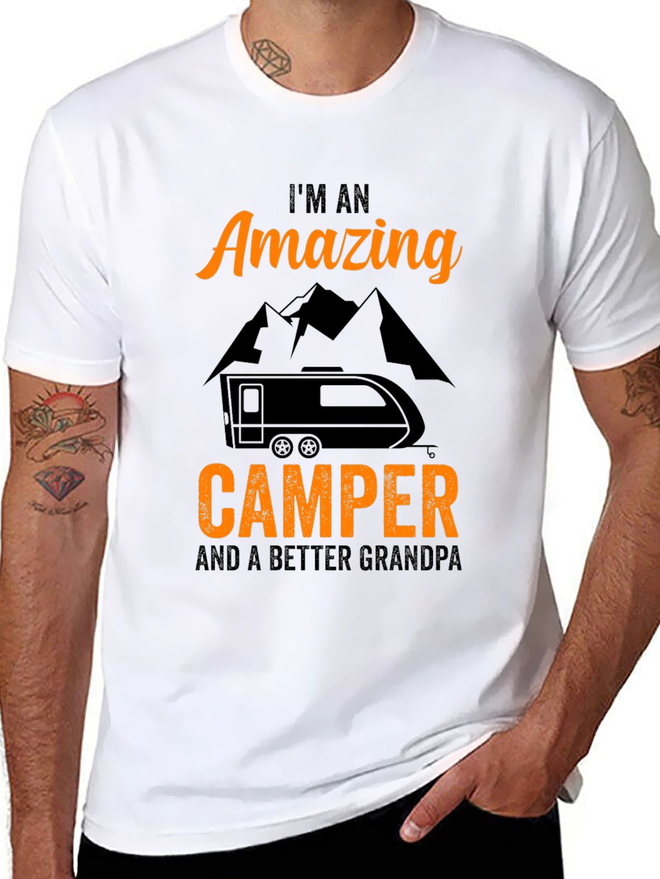 Amazing Camper Grandpa T-Shirt