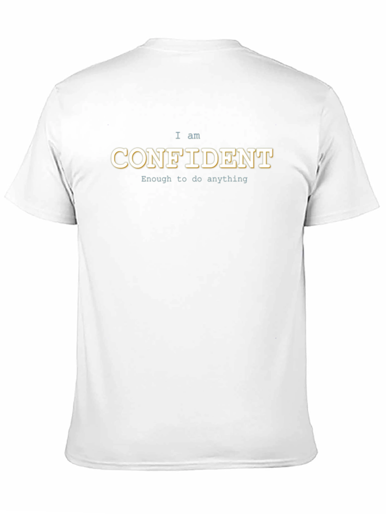 Confident Graphic T-Shirt - Black Casual Tee