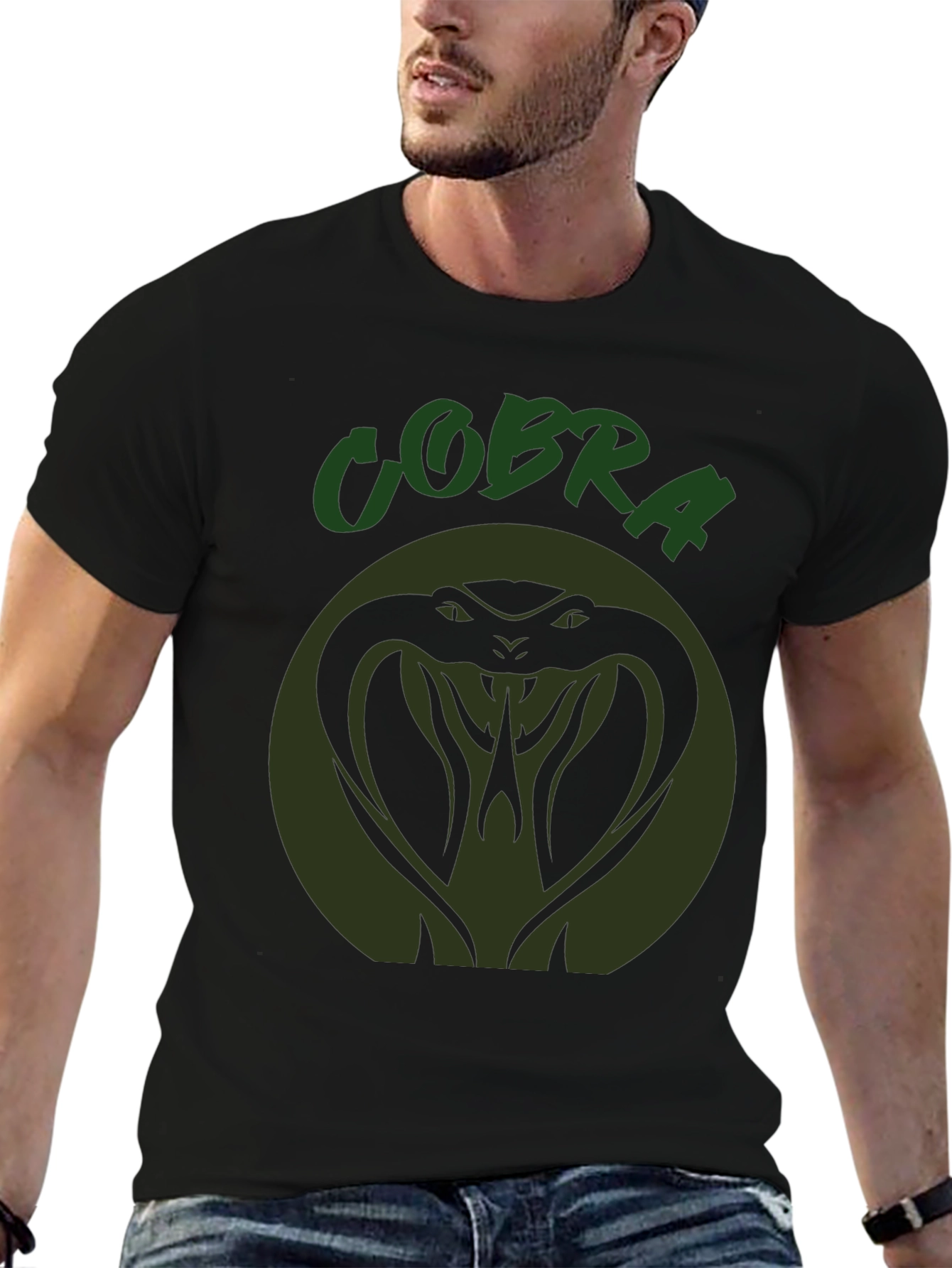 Cobra T-Shirt: Green Snake Graphic Tee
