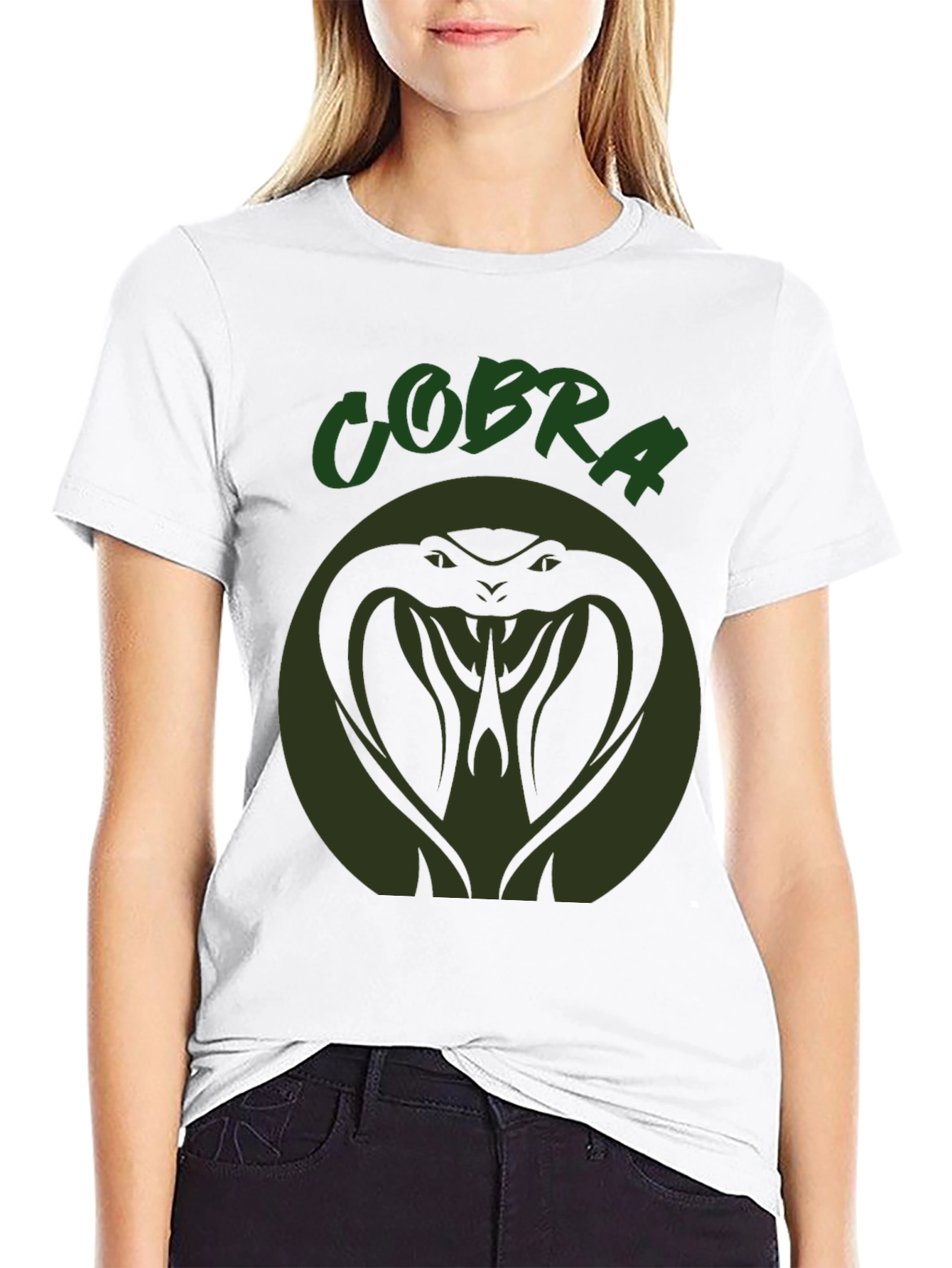 Cobra T-Shirt: Green Snake Graphic Tee