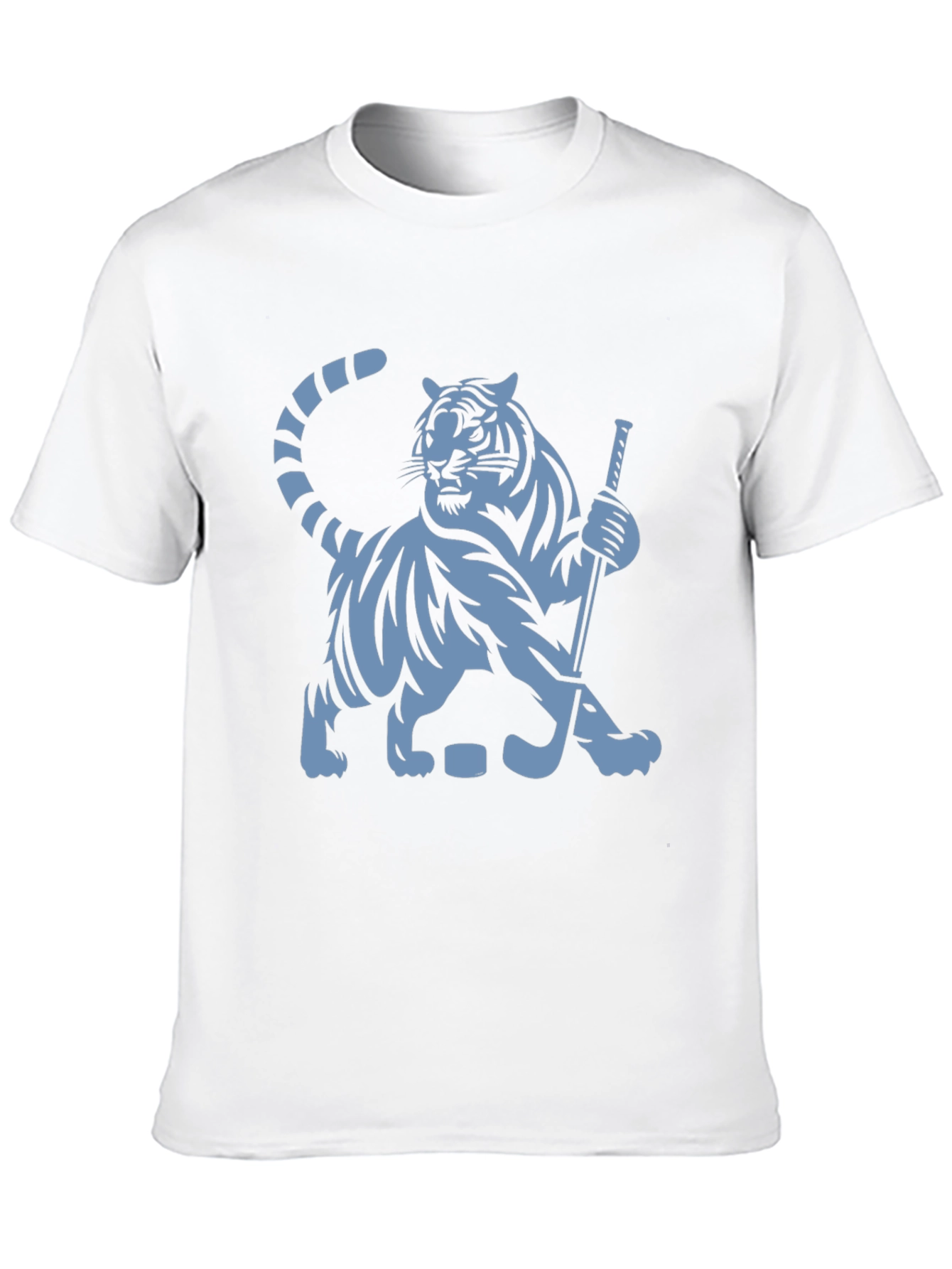Hockey Tiger Graphic T-Shirt - Black