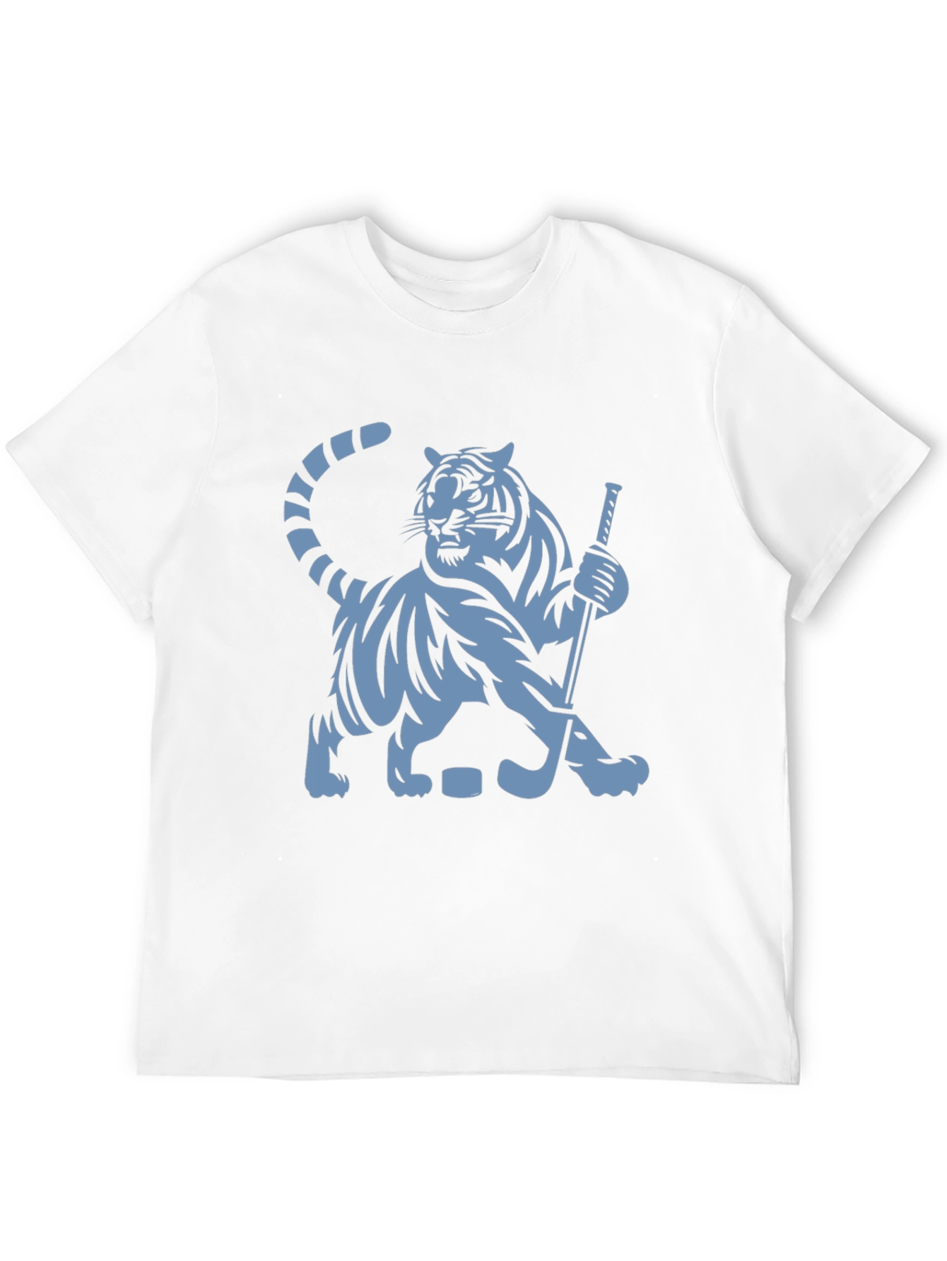 Hockey Tiger Graphic T-Shirt - Black