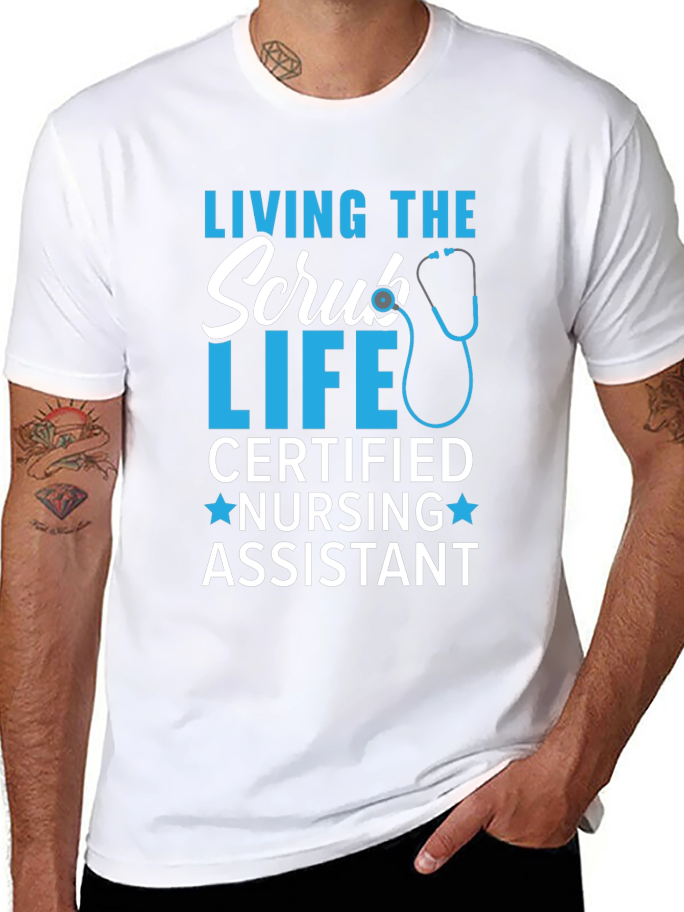 Living the Scrub Life Nursing Assistant T-Shirt