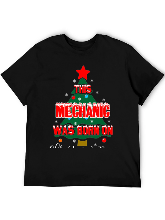 Mechanic Christmas Tree T-Shirt
